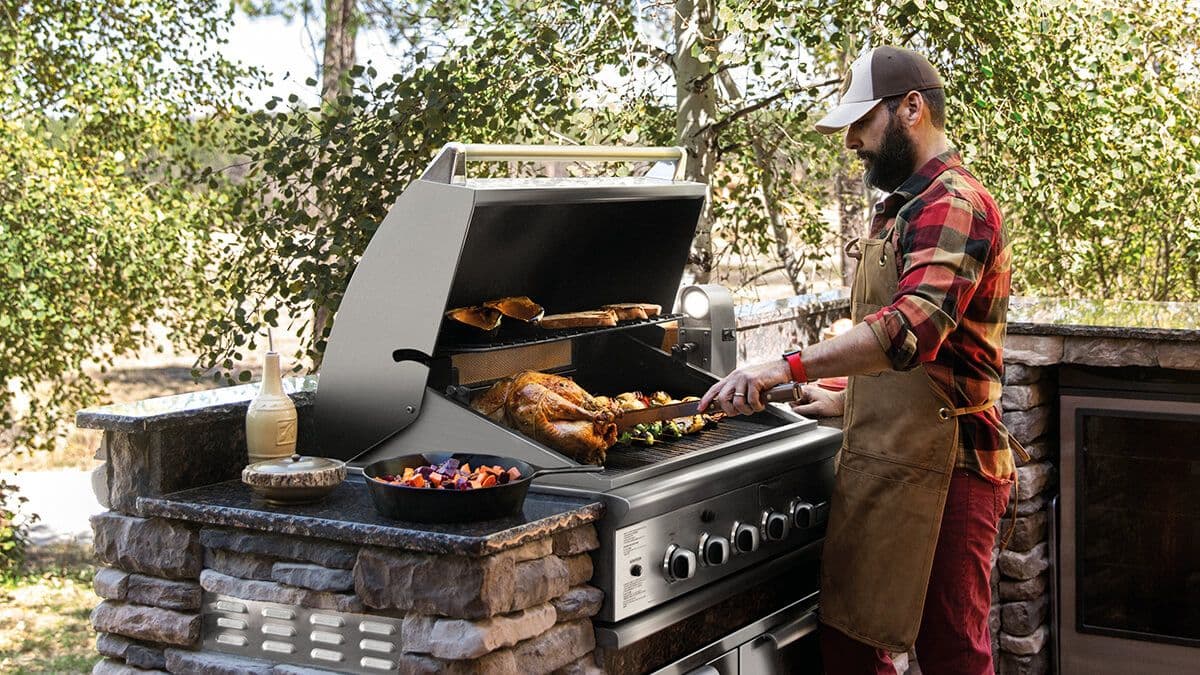 DCS by Fisher & Paykel outdoor kitchen installation