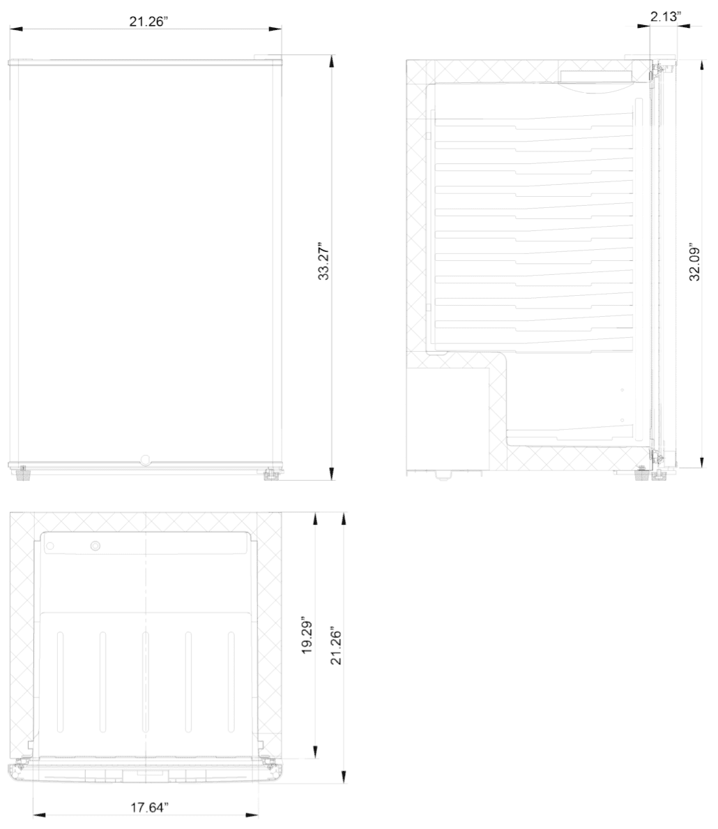 Summerset Grills Stainless Steel Finishing Frame Trim Kit for 22-Inch Compact Refrigerators