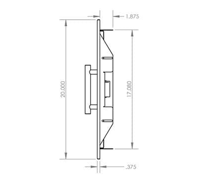 Summerset Grills 22-Inch Stainless Steel Flush Mount Reversible-Hinged Horizontal Single Access Door thumbnail 4