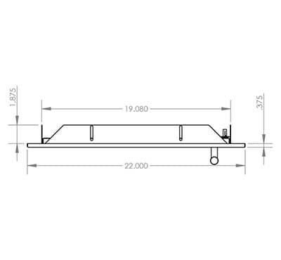 Summerset Grills 22-Inch Stainless Steel Flush Mount Reversible-Hinged Horizontal Single Access Door thumbnail 2