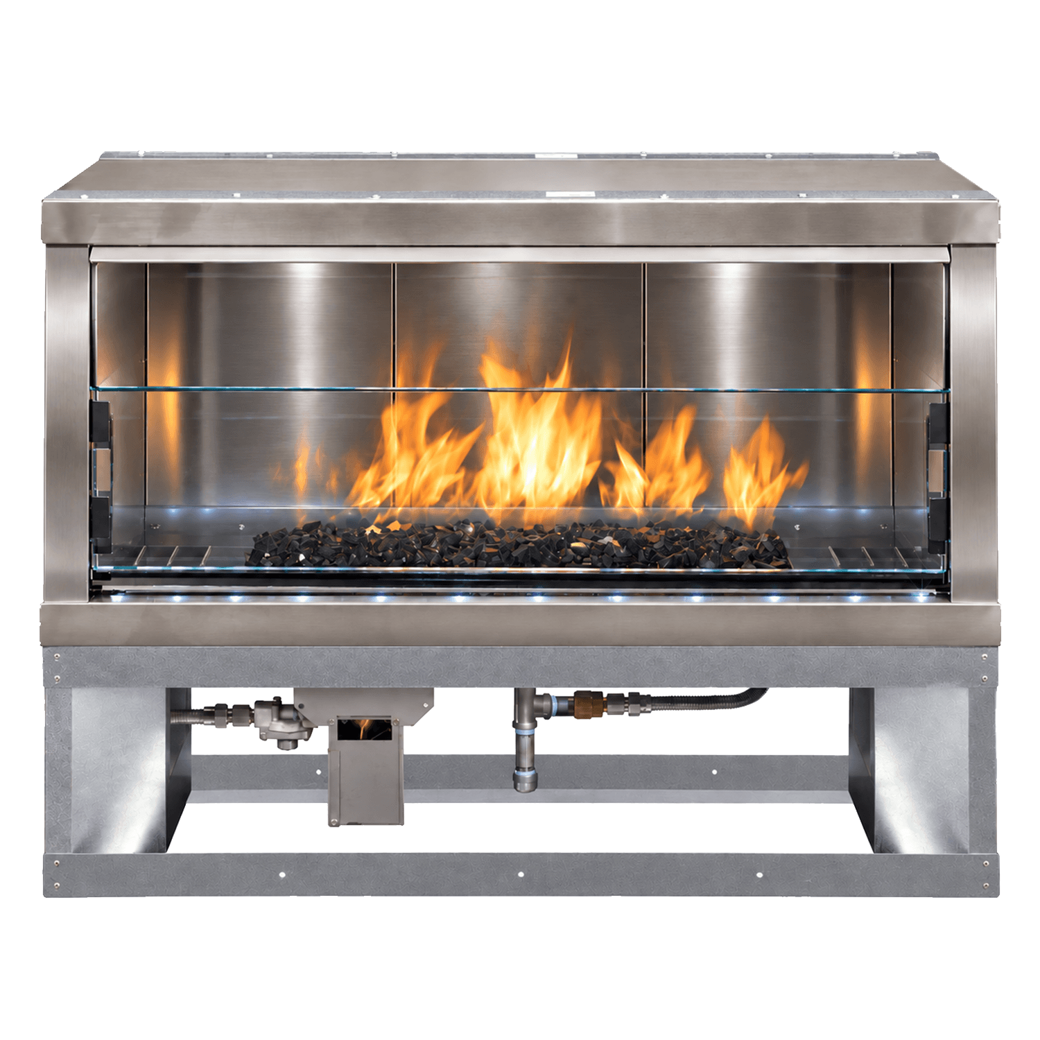 Firegear Kalea Bay 60-Inch Outdoor Linear Propane Gas Fireplace with LED Lights — image 1