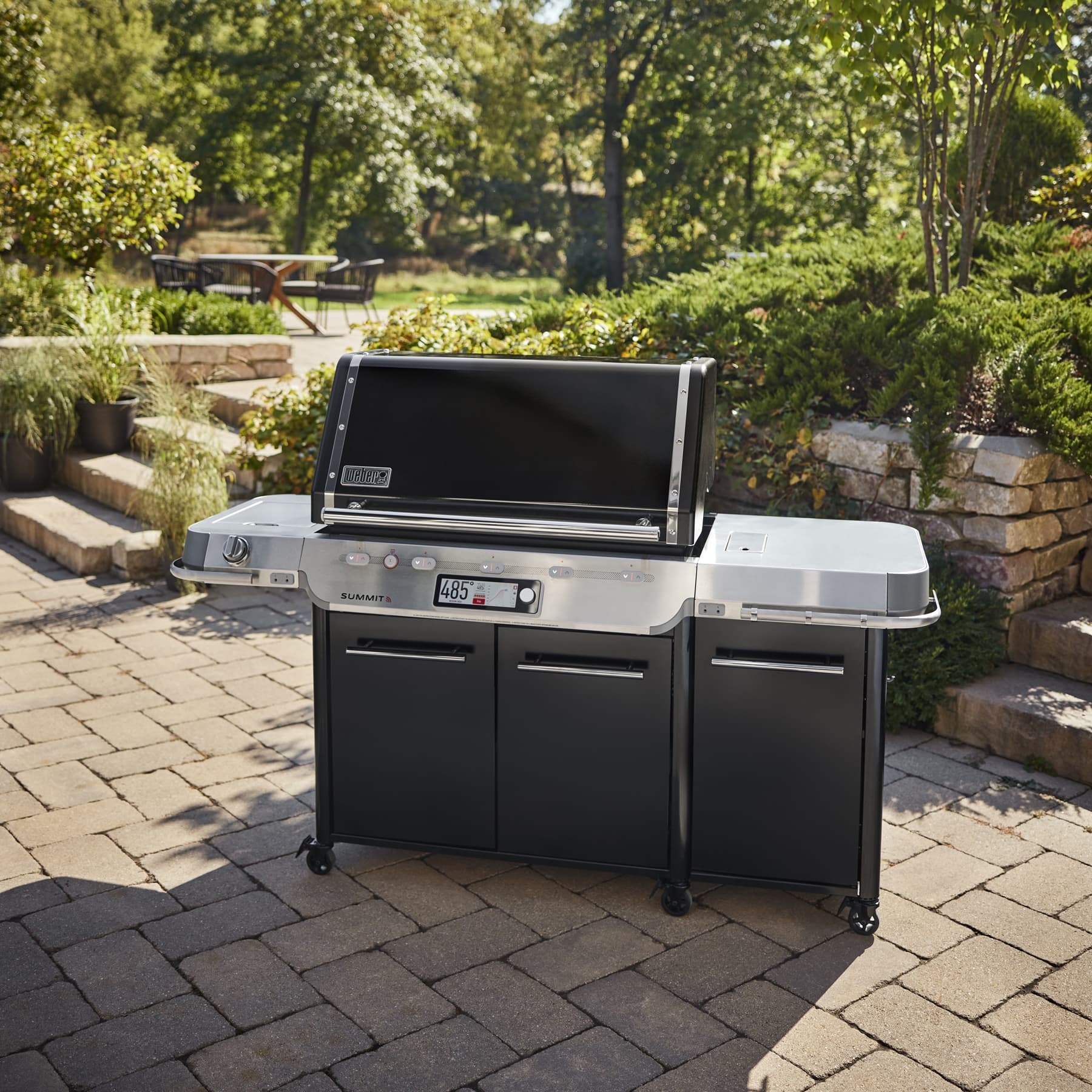 Weber Grills Summit Smart Fs38x E Wi Fi Connected Freestanding Gas Grill Rotisserie Sear Burner and Side Burner thumbnail 5