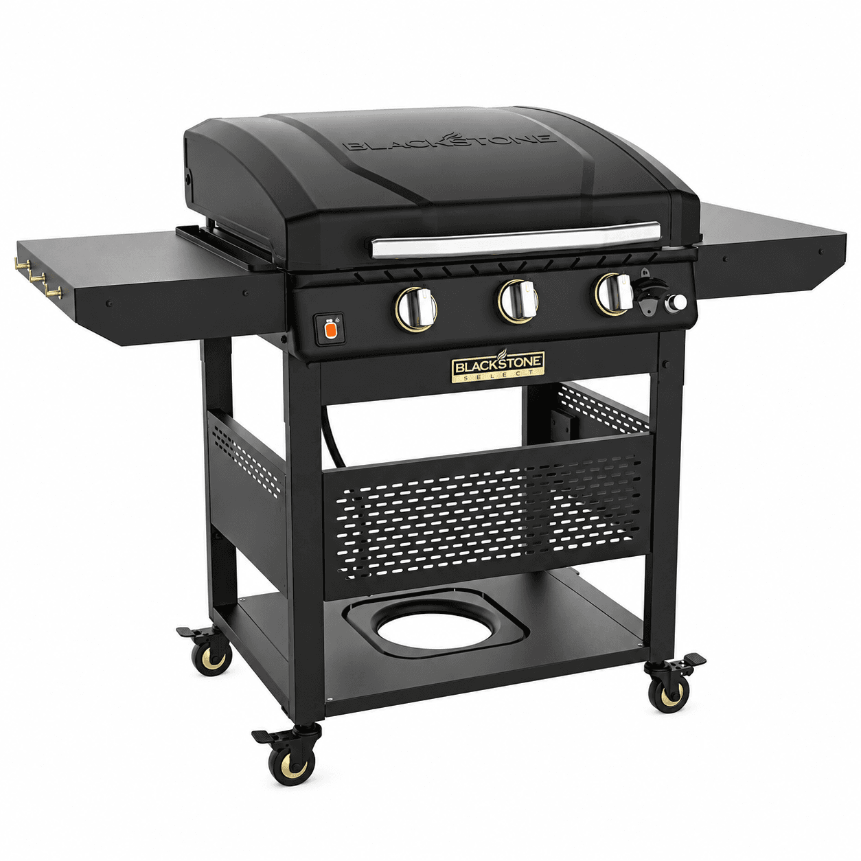 Blackstone Select 28-Inch 3-Burner Freestanding Propane Gas Griddle with Built-In Hood