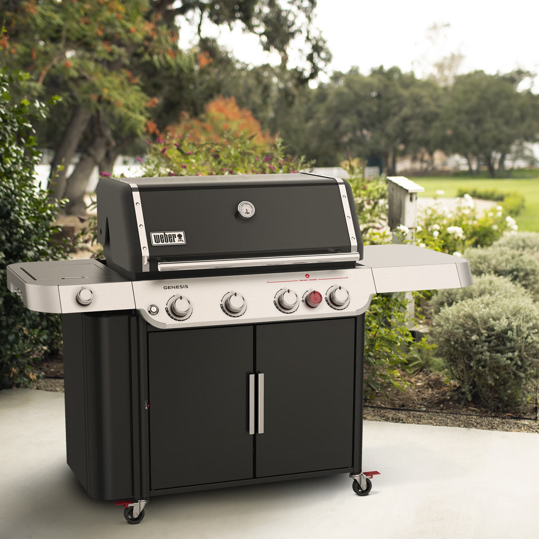 Weber Grills Genesis E 435 Gas Grill Sear Burner & Side Burner thumbnail 5