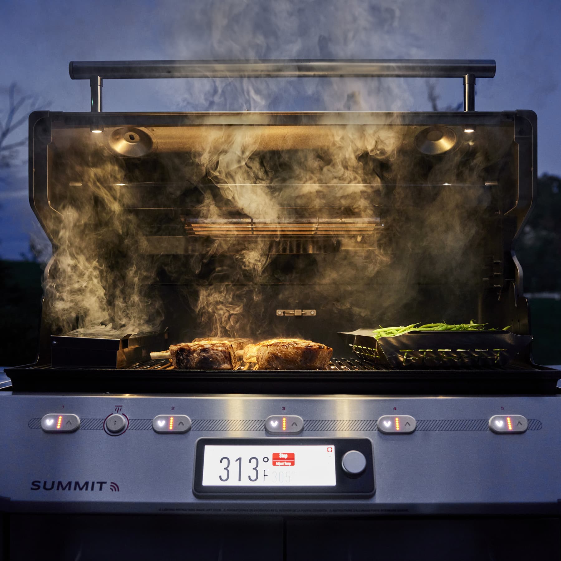 Weber Grills Summit Smart Fs38x E Wi Fi Connected Freestanding Gas Grill Rotisserie Sear Burner and Side Burner thumbnail 6