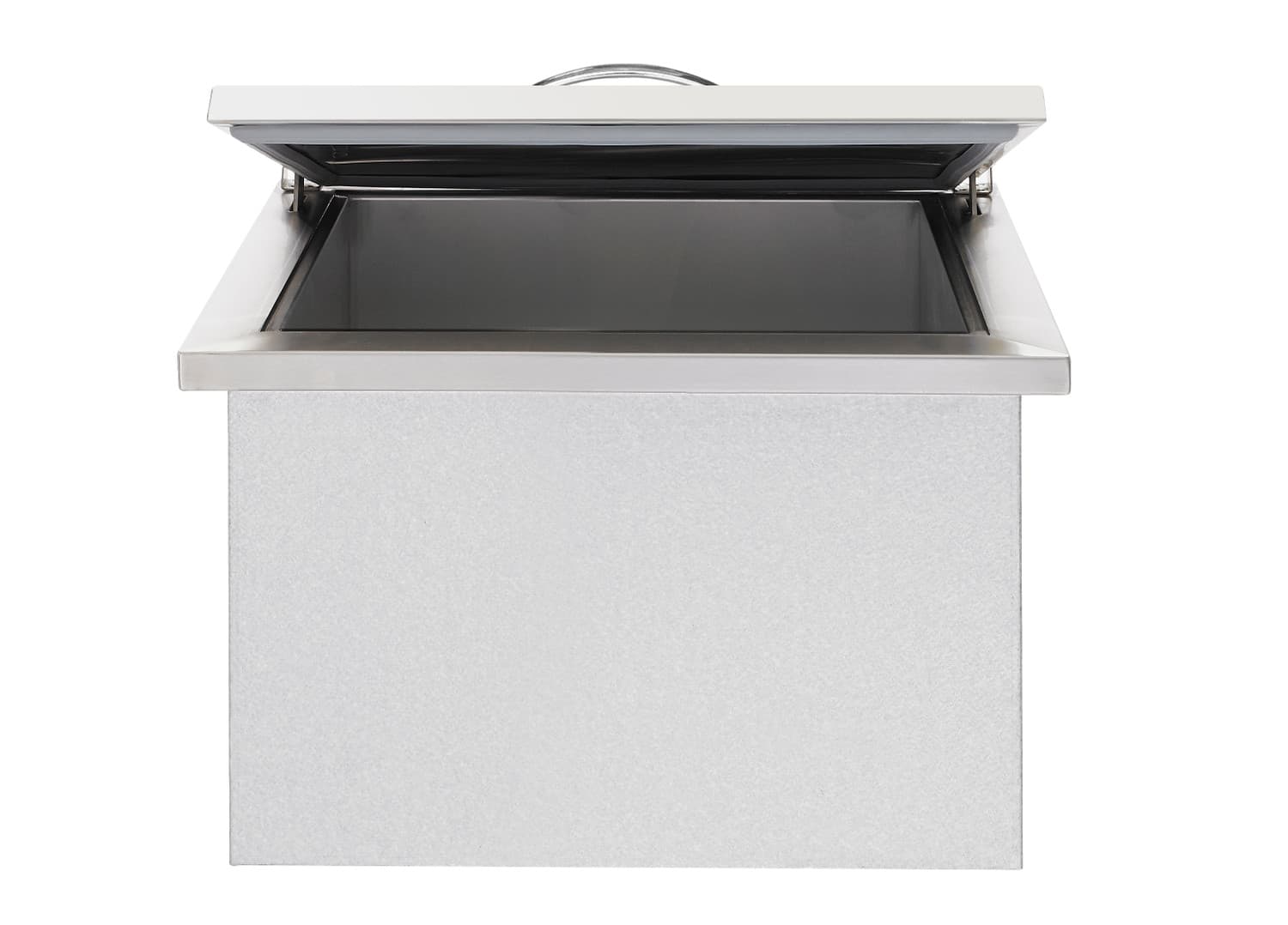 Summerset Grills 17-Inch Stainless Steel Drop-In Ice Bin Cooler with Removable Lid - 20 Lb. Ice Capacity