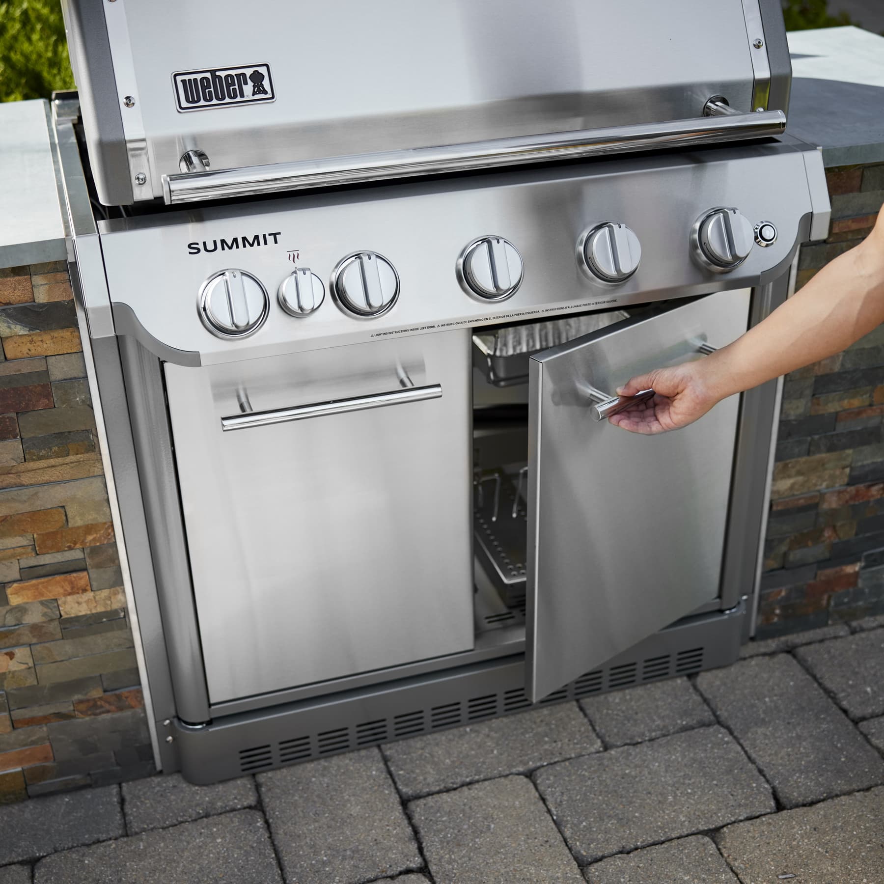 Weber Grills Summit Sb38 S Built-In Gas Grill Rotisserie and Sear Burner thumbnail 4
