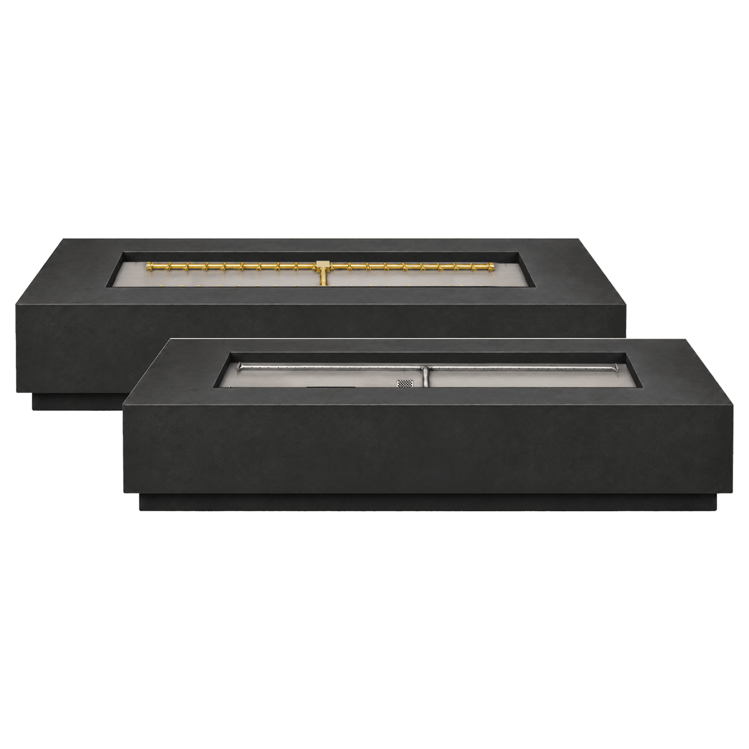 Firegear Sanctuary Series 76-Inch Rectangular Fire Table with Stainless Steel Natural Gas Linear Burner and Match Light Ignition - Raven — image 1