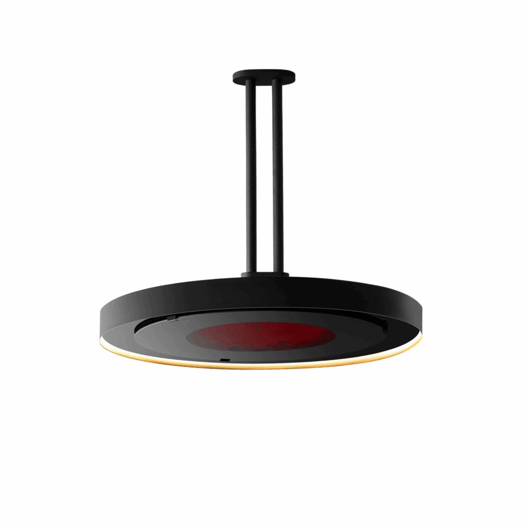Bromic Heating Eclipse Smart Heat 2900w Pendant Patio Heater Twin Pole Mount