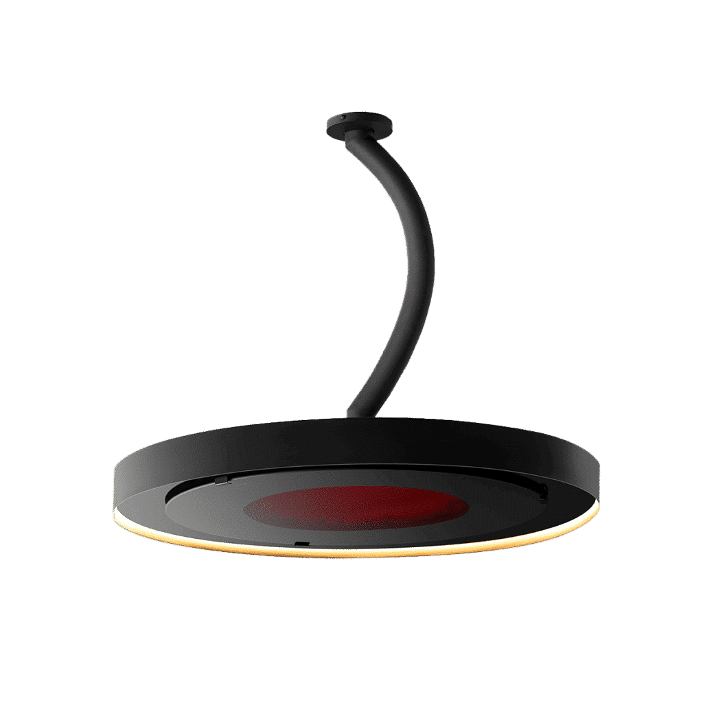 Bromic Heating 24-Inch Curved Ceiling Pole for Eclipse Electric Patio Heaters