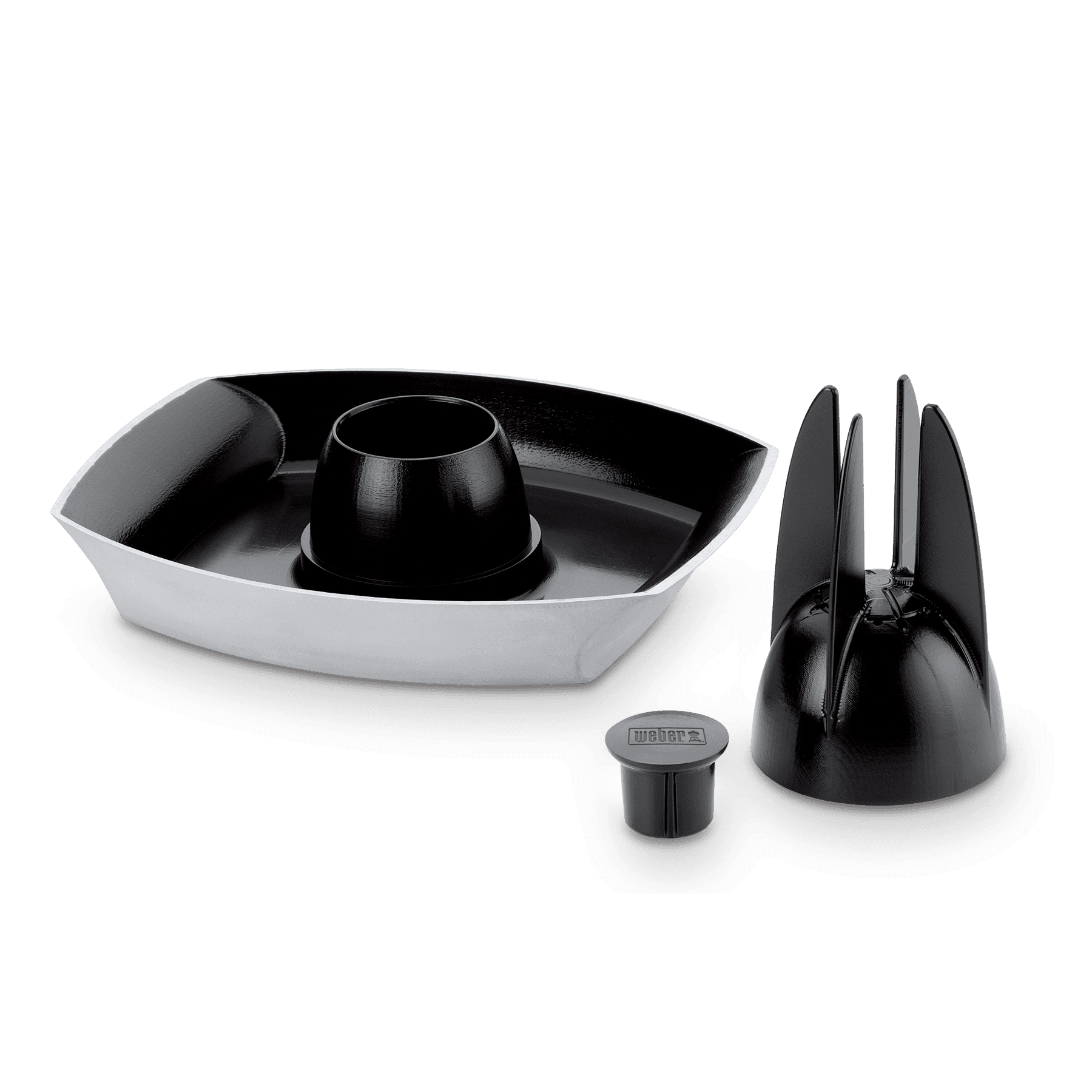 Weber Grills Deluxe Non-Stick Ceramic Coated Poultry Infusion Roaster - 3-Pieces thumbnail 1