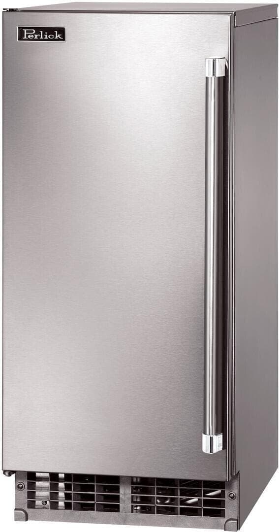 Perlick 15-Inch Signature Series Cubelet Ice Maker with Stainless Steel Solid Door - Hinge Left thumbnail 1