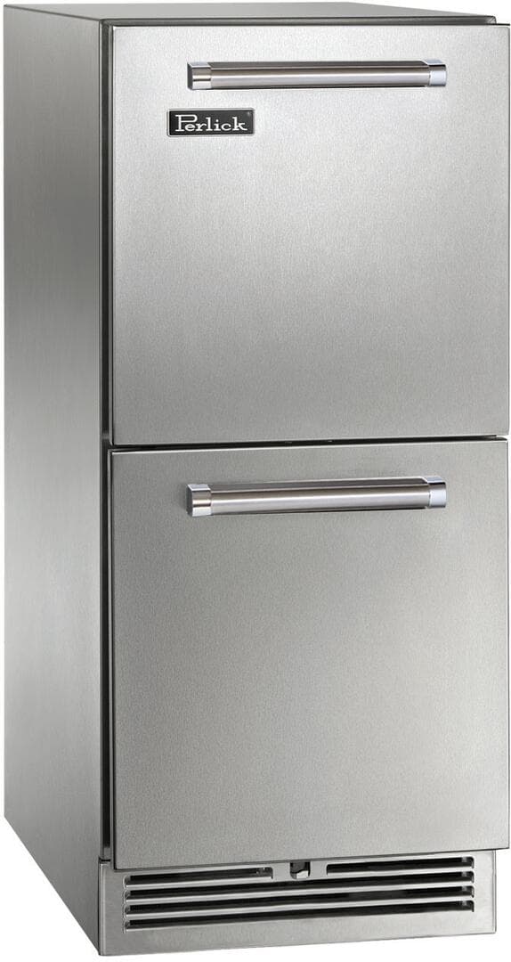 Perlick 15-Inch Signature Series Stainless Steel Drawer Outdoor Refrigerator w/ Door Lock thumbnail 2