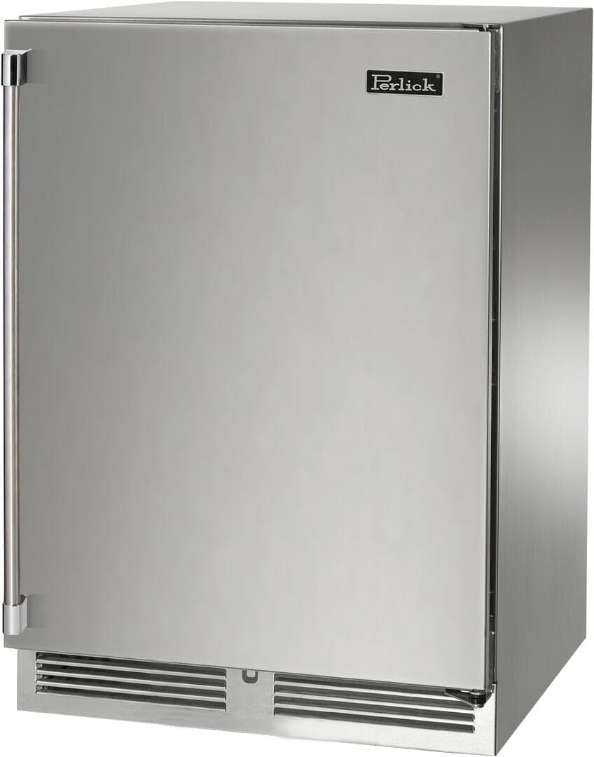 Perlick 24-Inch Signature Series Marine Grade Stainless Steel Outdoor Refrigerator - Left Hinged thumbnail 2