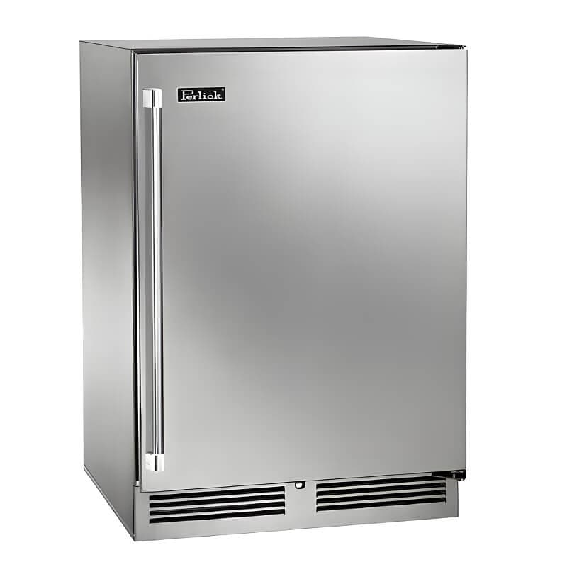 Perlick 24-Inch Signature Series Marine Grade Stainless Steel Outdoor Wine Reserve w/ Door Lock - Left Hinged thumbnail 1