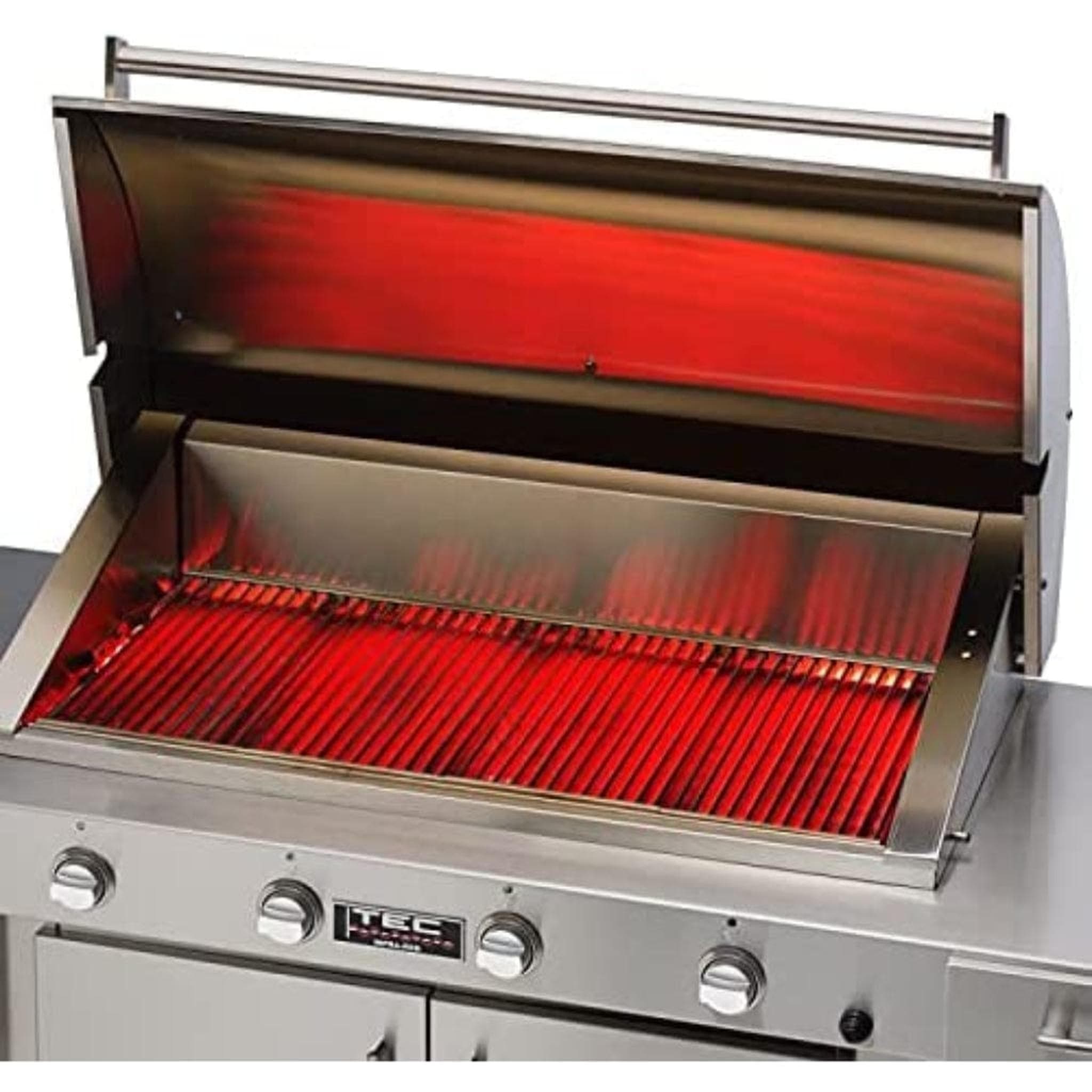 TEC Grills Patio FR 44-inch Patio Propane Gas Grill On Stainless Pedestal With Side Shelves thumbnail 5