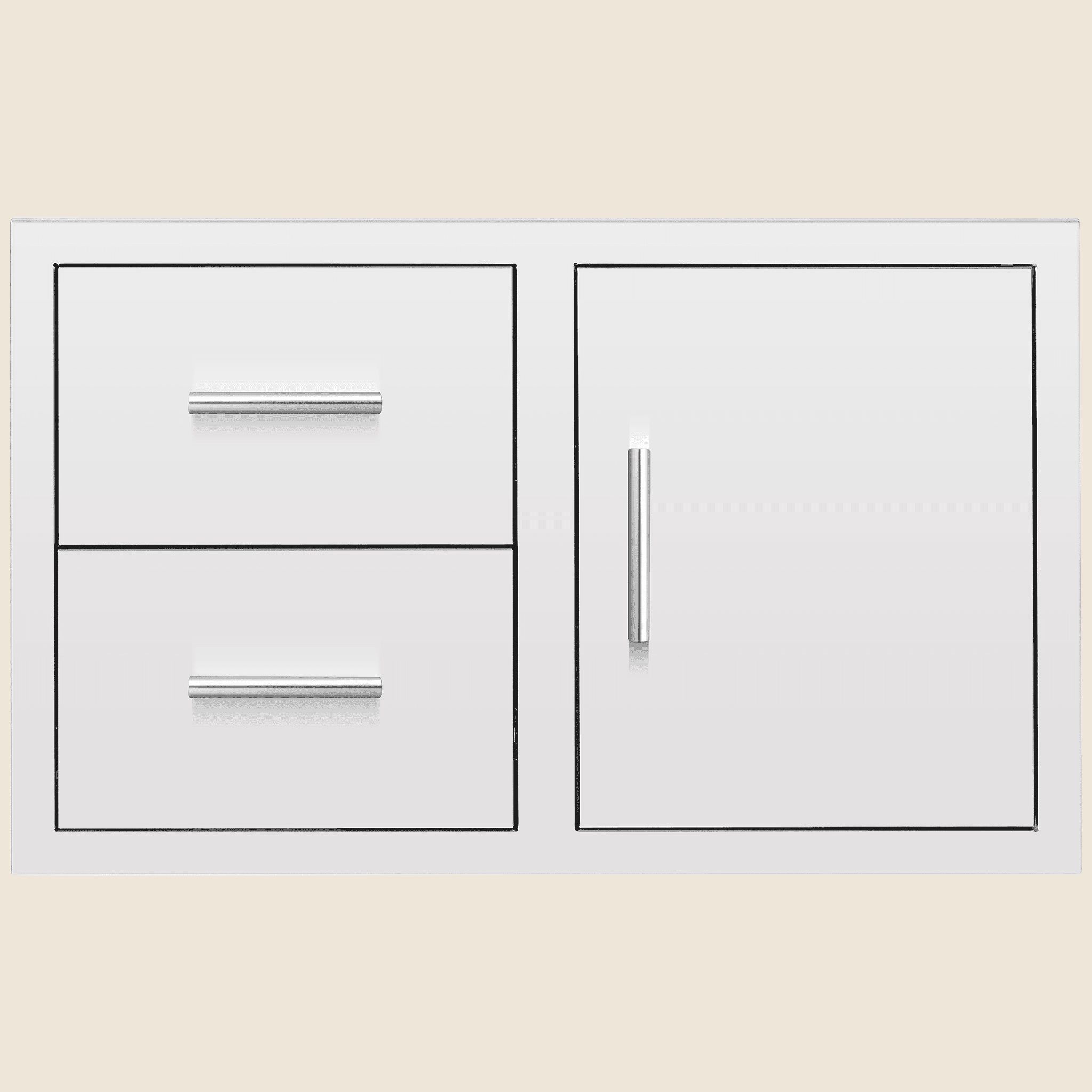 Summerset Grills 36-Inch Stainless Steel Right-Hinged Access Door & Double Drawer Combo