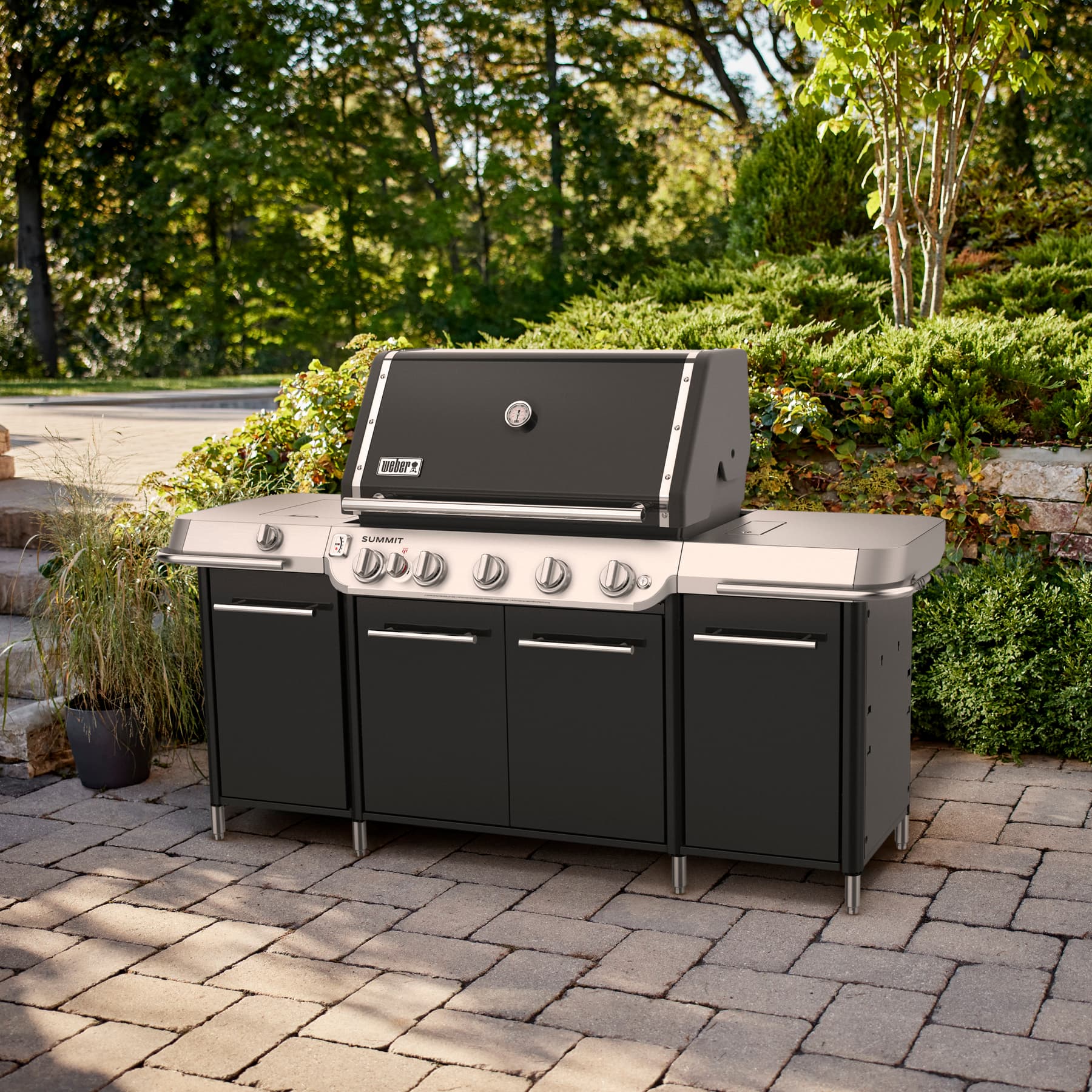 Weber Grills Summit GC38 E Grill Center Gas Grill Rotisserie Sear Burner and Side Burner thumbnail 5