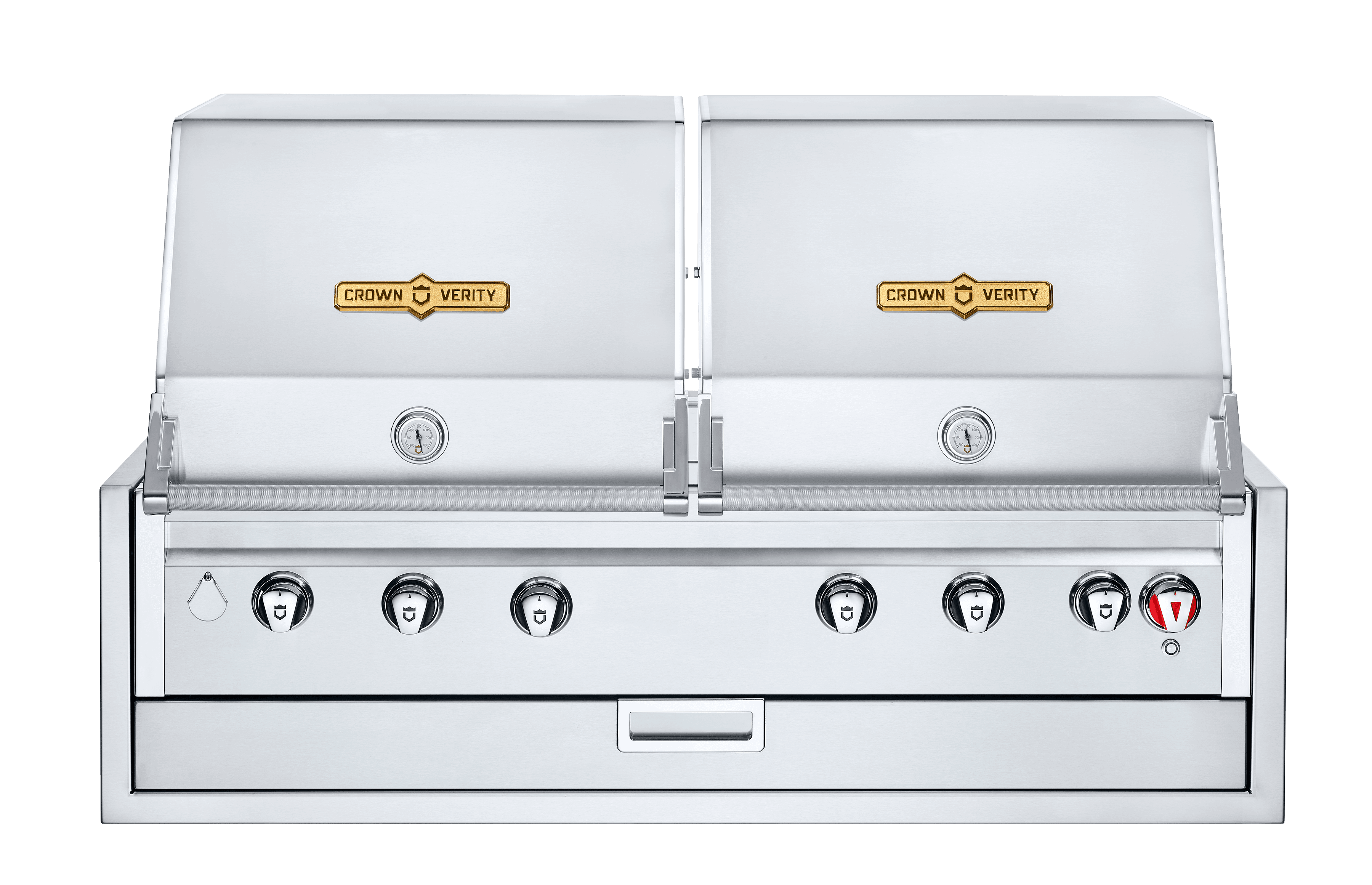 Crown Verity Infinite Series 48-Inch 6-Burner Stainless Steel Dual Dome Built-In Propane Gas Grill — image 1