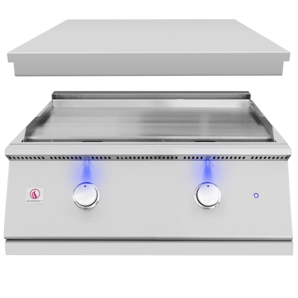 Summerset Grills Pro Series 30-Inch 2-Burner Built-In Gas Commercial Style Flat Top Griddle thumbnail 4