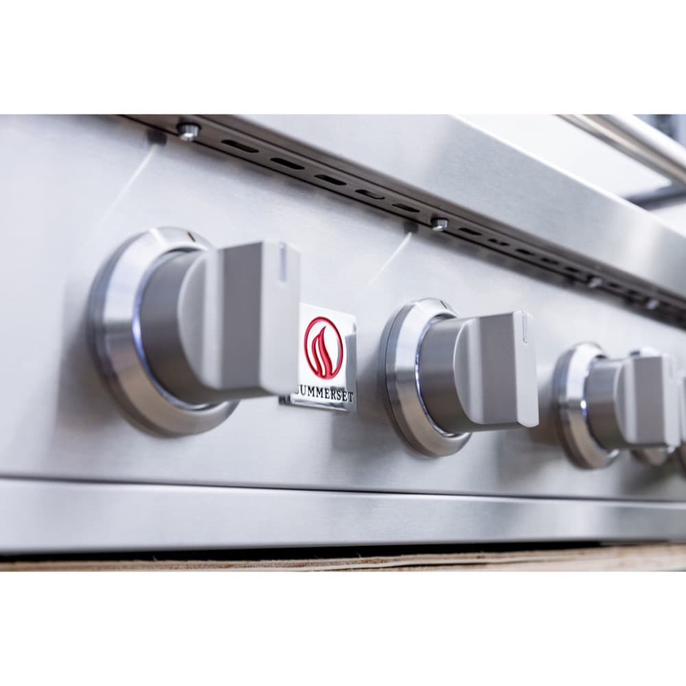Summerset Grills Sizzler Pro 40-Inch 5-Burner Freestanding Gas Grill with Rear Infrared Burner on Standard Cart thumbnail 3