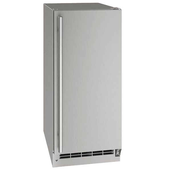 U-Line 25 Lb. 15-Inch Outdoor Rated Crescent Ice Maker with Gravity Drain - Stainless Steel thumbnail 2
