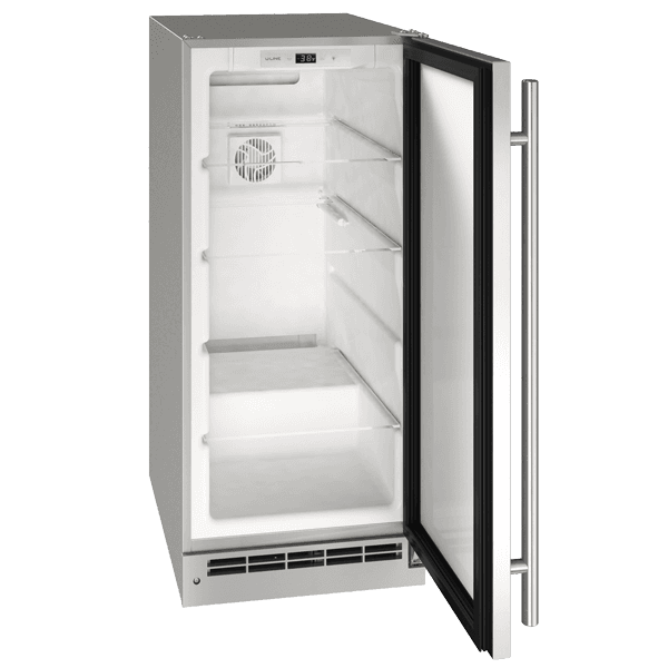U-Line 15-Inch 3.1 Cu. Ft. Outdoor Rated Solid Door Compact Refrigerator - Stainless Steel thumbnail 2