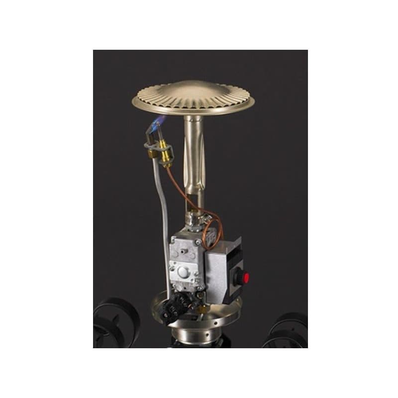 Sunglo 50,000 BTU Natural Gas Portable Post-Mount Patio Heater - Stainless Steel thumbnail 4