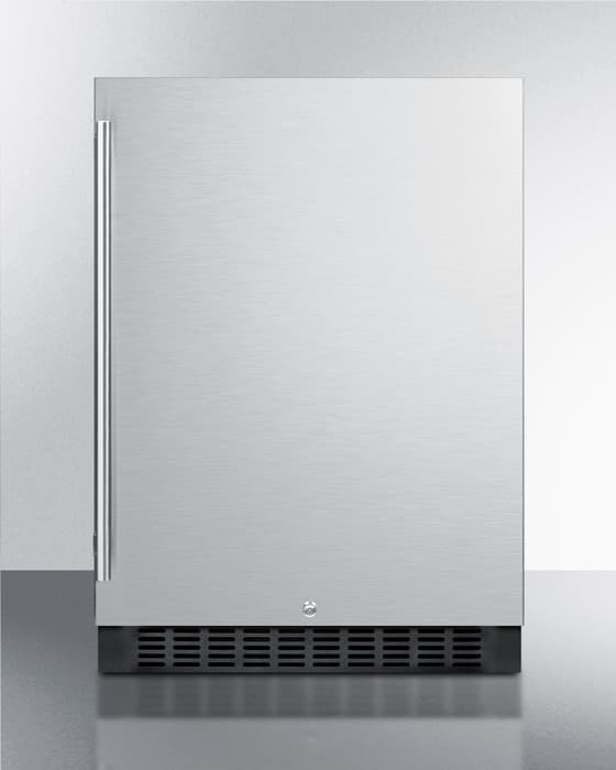 Summit 24-Inch 4.6 Cu. Ft. Stainless Steel Outdoor Rated All-Refrigerator with Locking Door thumbnail 1