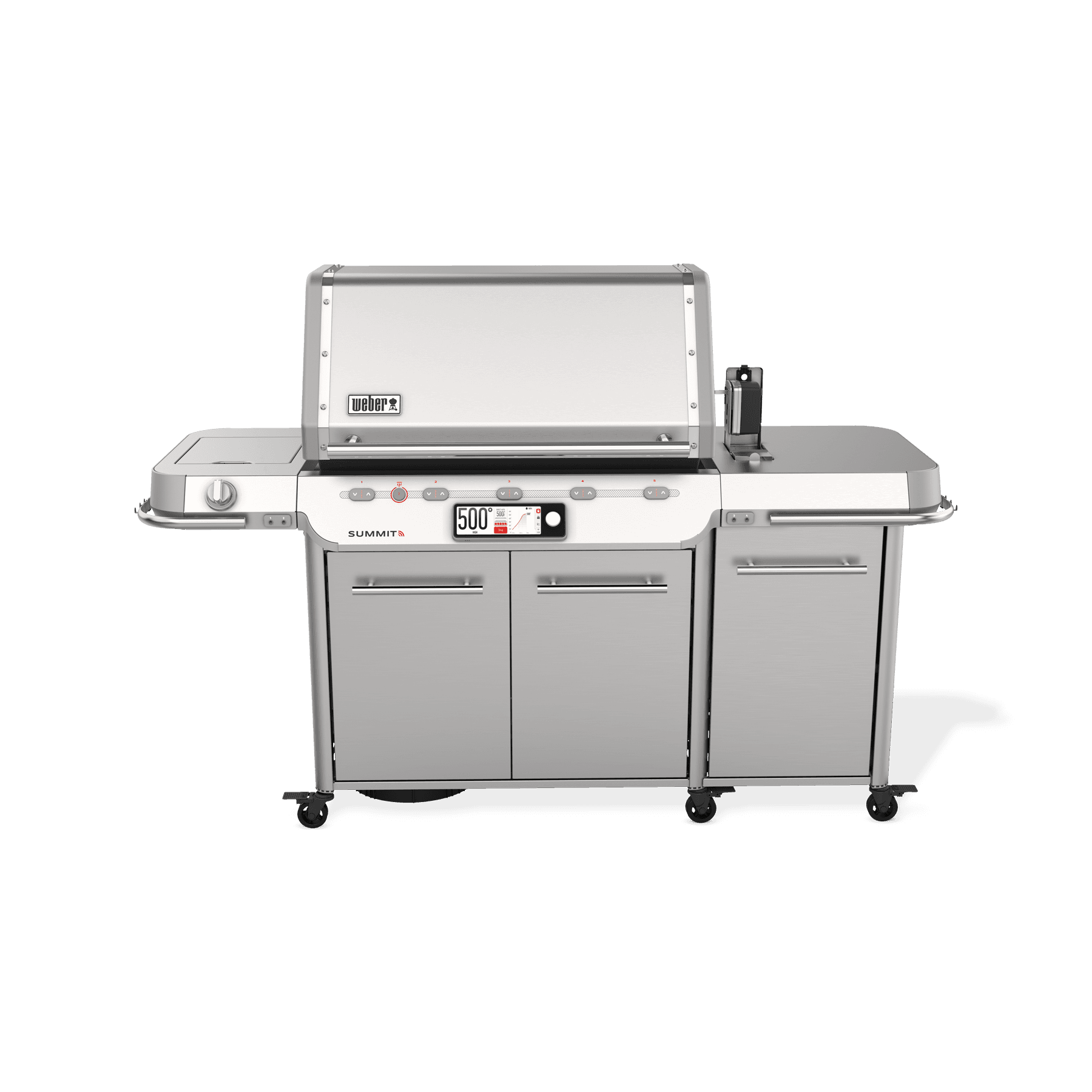 Weber Grills Summit Smart Fs38x S Wi Fi Connected Freestanding Gas Grill Rotisserie Sear Burner and Side Burner thumbnail 8