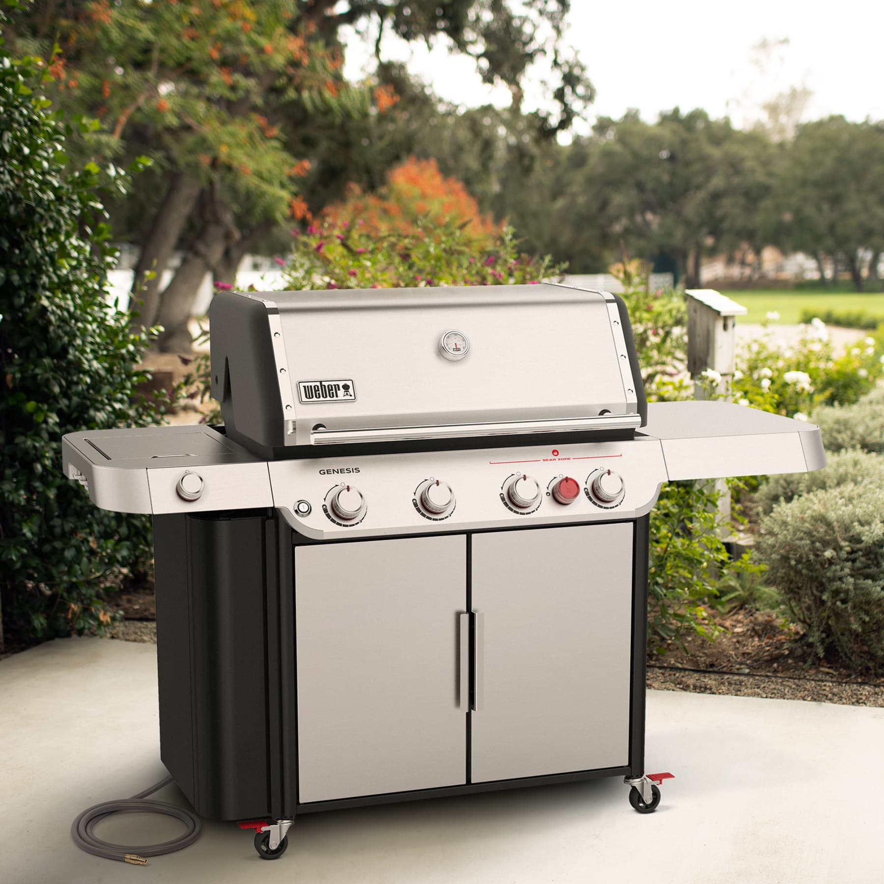 Weber Grills Genesis S 435 Gas Grill Sear Burner & Side Burner thumbnail 5