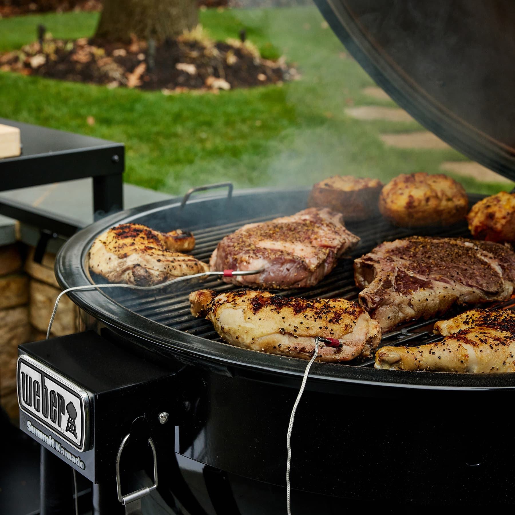 Weber Grills Summit 24-Inch Kamado E6 Charcoal Grill with Stand - Updated Model thumbnail 6