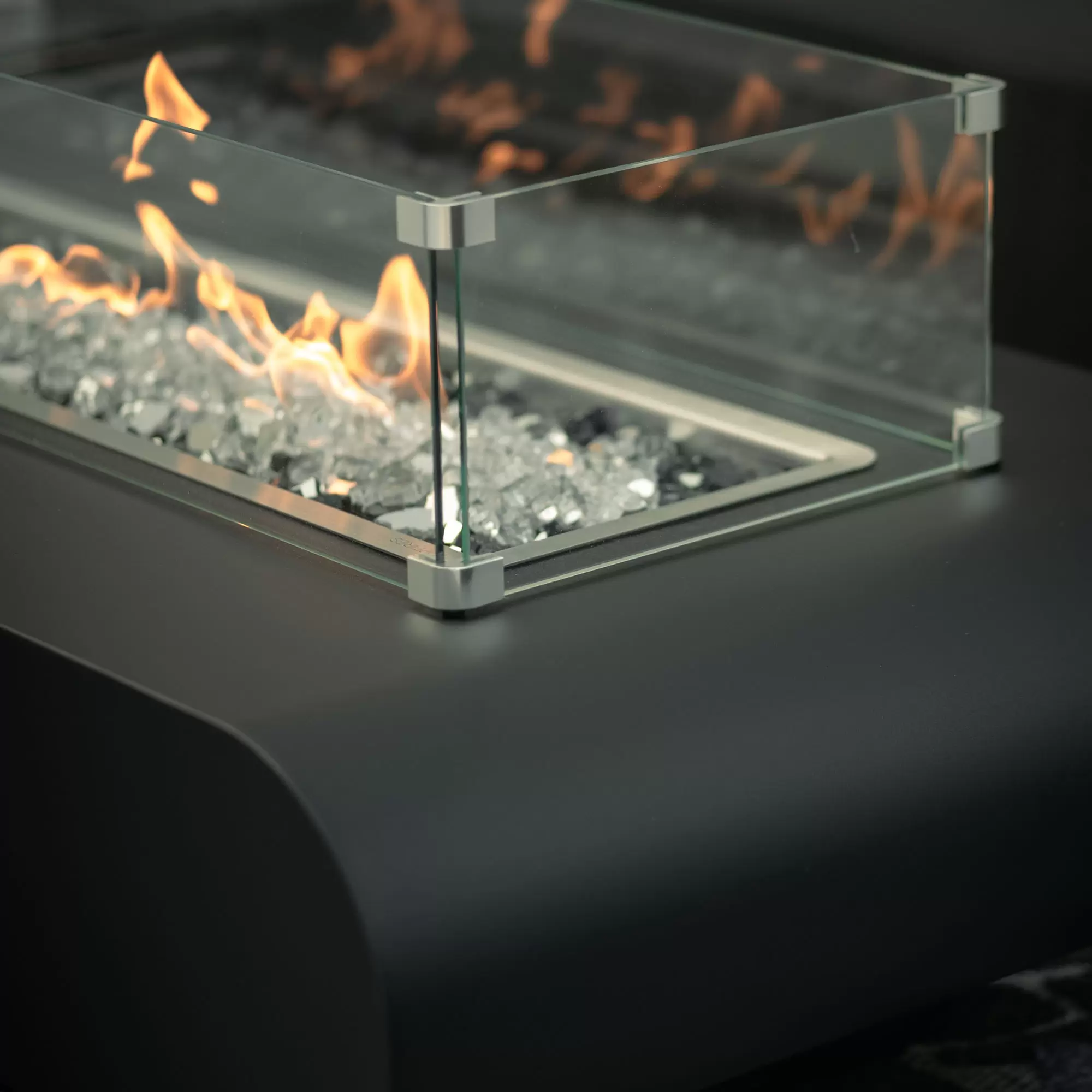 The Outdoor Plus 34-Inch x 14-Inch Rectangular Glass Wind Guard thumbnail 1