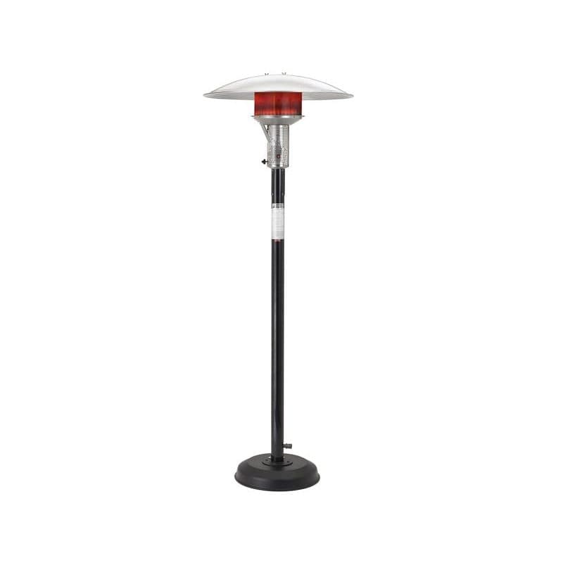 Sunglo 50,000 BTU Natural Gas Portable Post-Mount Patio Heater - Black
