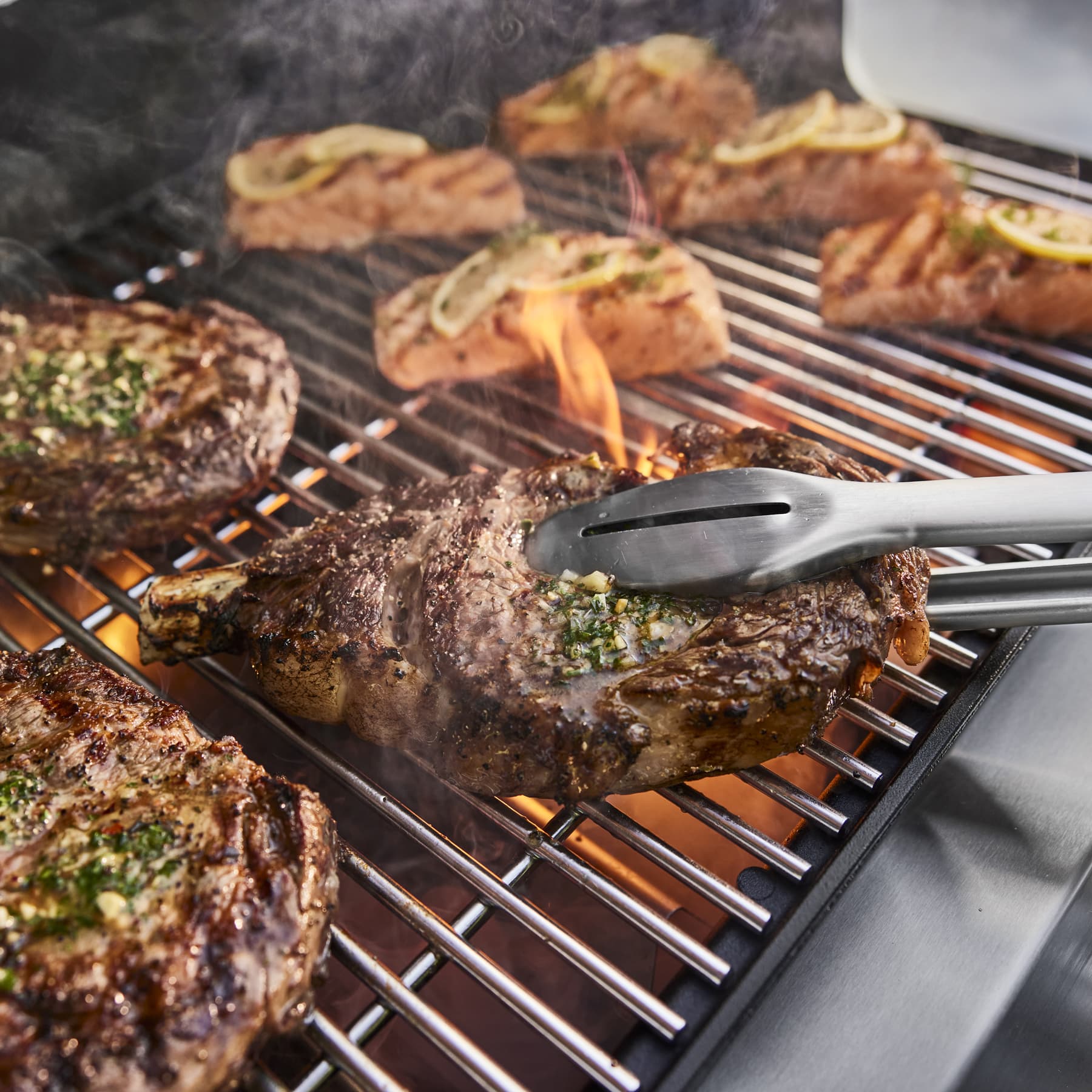 Weber Grills Genesis S-415 Freestanding Propane Gas Grill - Stainless Steel thumbnail 8