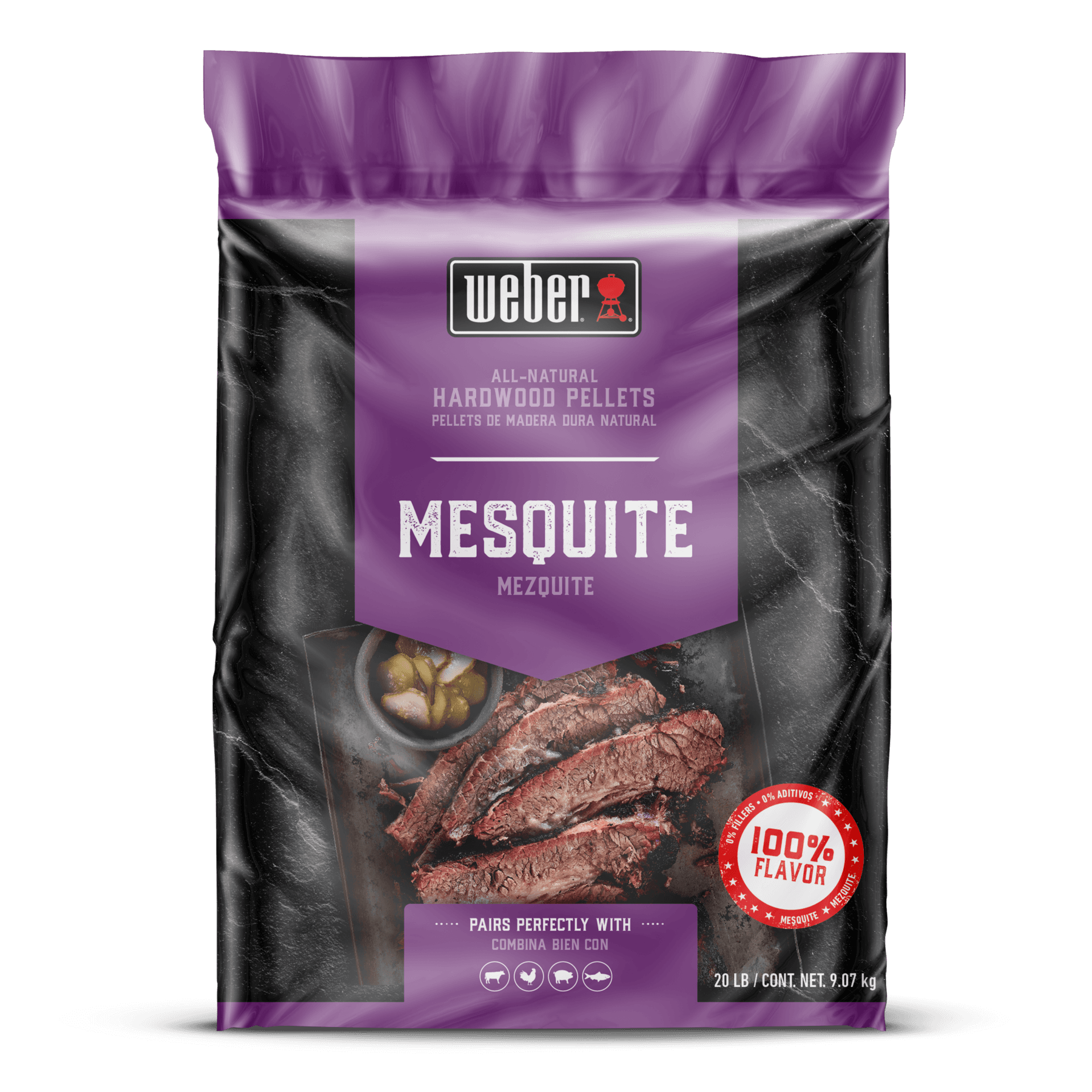 Weber Grills SmokeFire 20 Lb. Bag of Natural Hardwood Pellets - Mesquite