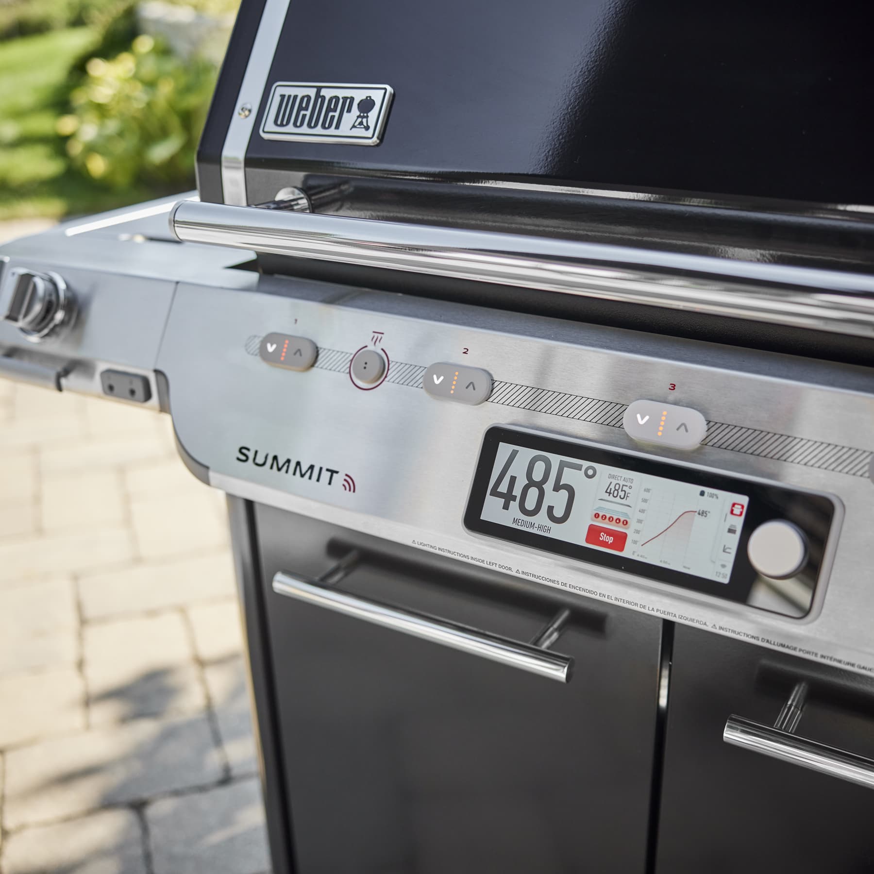 Weber Grills Summit Smart Fs38x E Wi Fi Connected Freestanding Gas Grill Rotisserie Sear Burner and Side Burner thumbnail 2