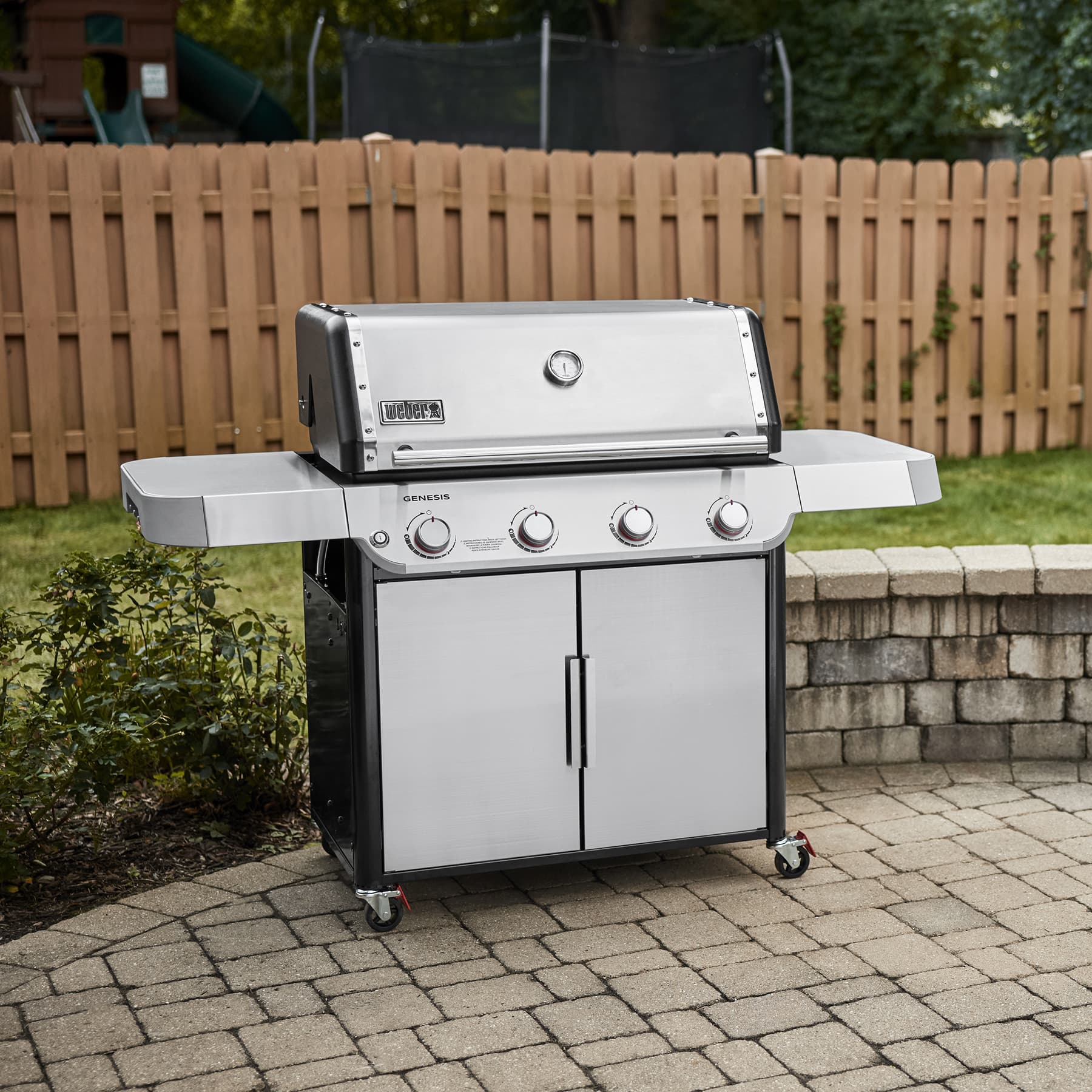 Weber Grills Genesis S-415 Freestanding Propane Gas Grill - Stainless Steel thumbnail 5