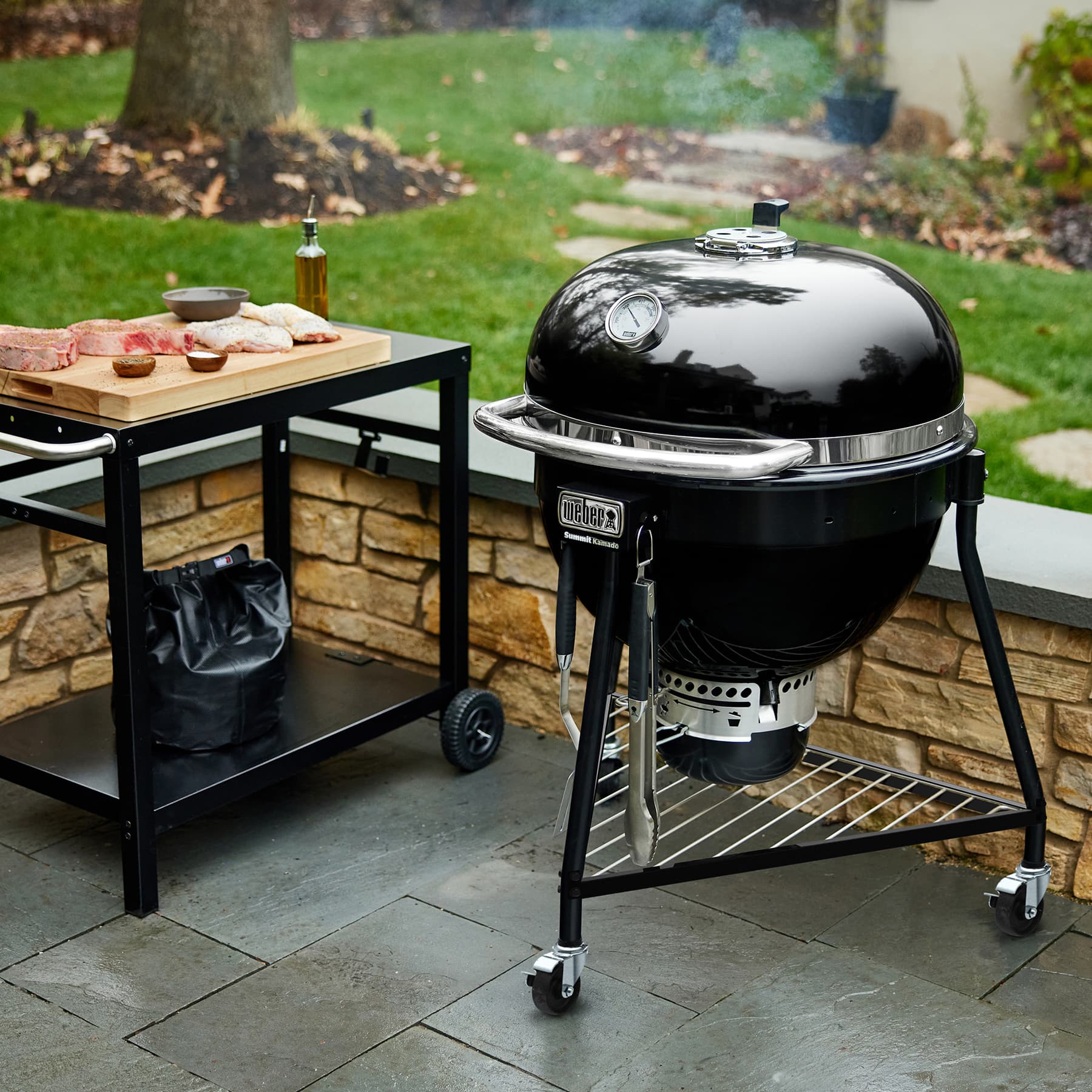 Weber Grills Summit 24-Inch Kamado E6 Charcoal Grill with Stand - Updated Model thumbnail 3