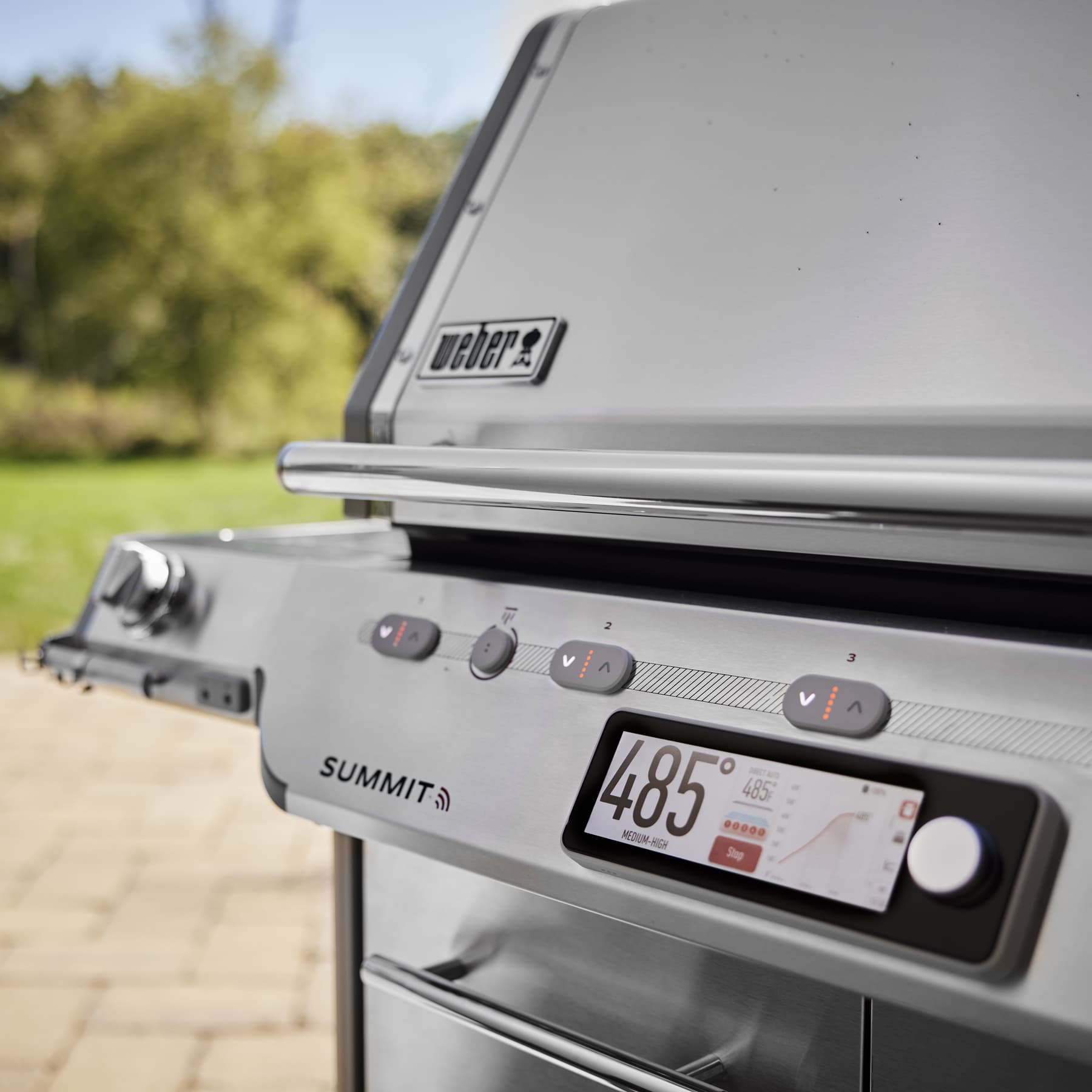 Weber Grills Summit Smart Fs38x S Wi Fi Connected Freestanding Gas Grill Rotisserie Sear Burner and Side Burner thumbnail 2