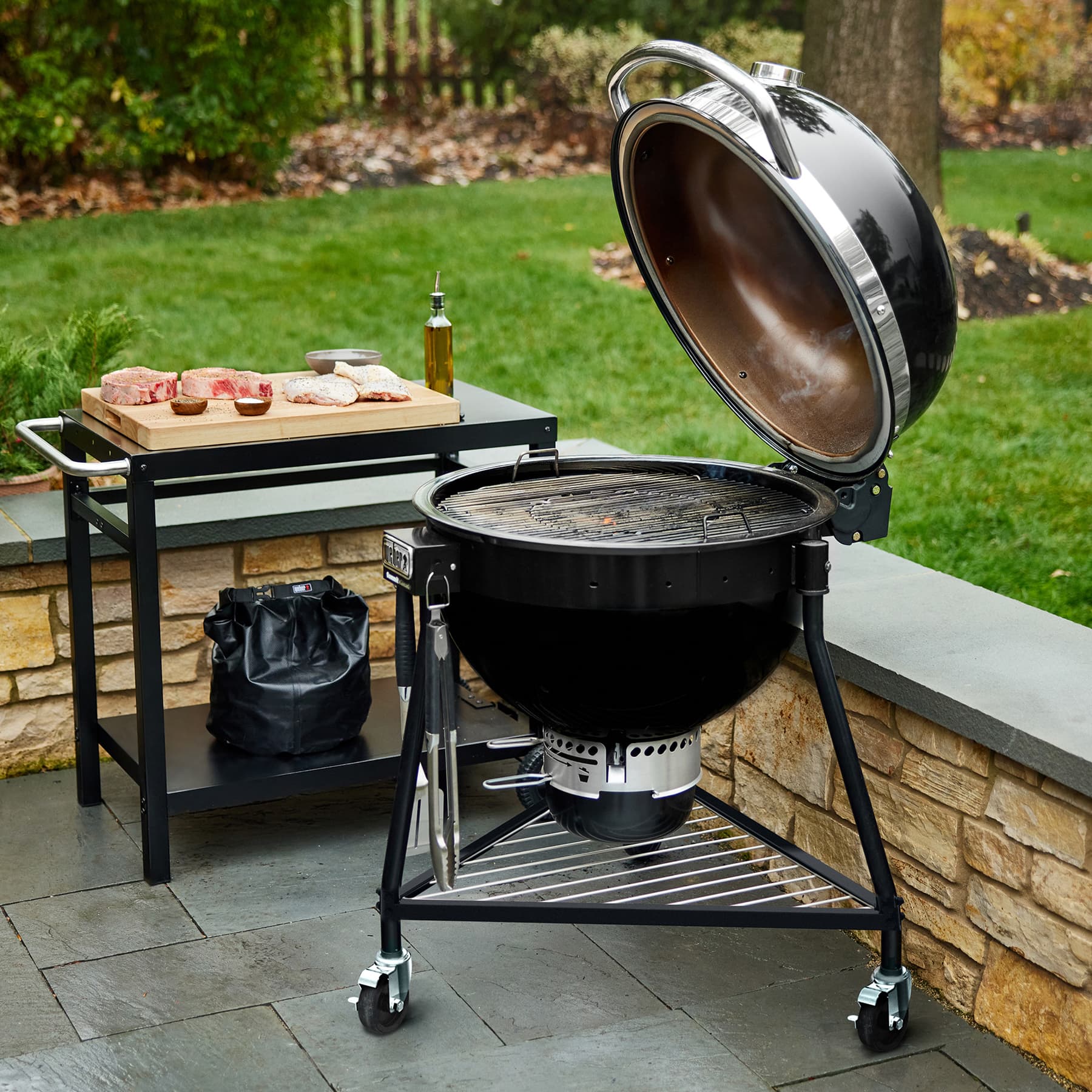 Weber Grills Summit 24-Inch Kamado E6 Charcoal Grill with Stand - Updated Model thumbnail 4