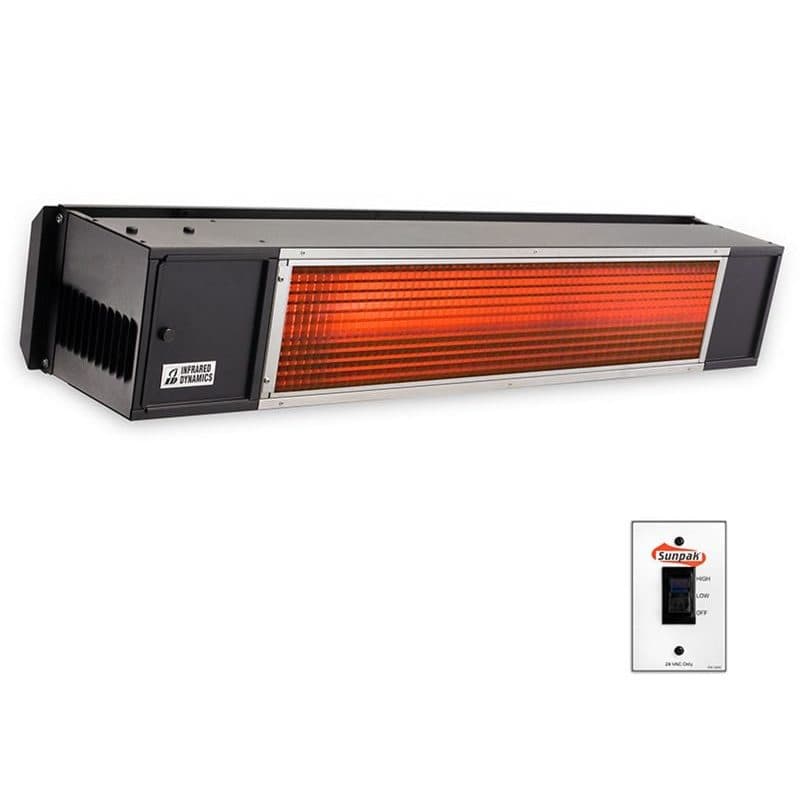 Sunpak TSH 48-Inch 34,000 BTU Propane Gas Two-Stage Infrared Patio Heater with Remote  - Powder Coated Black thumbnail 2