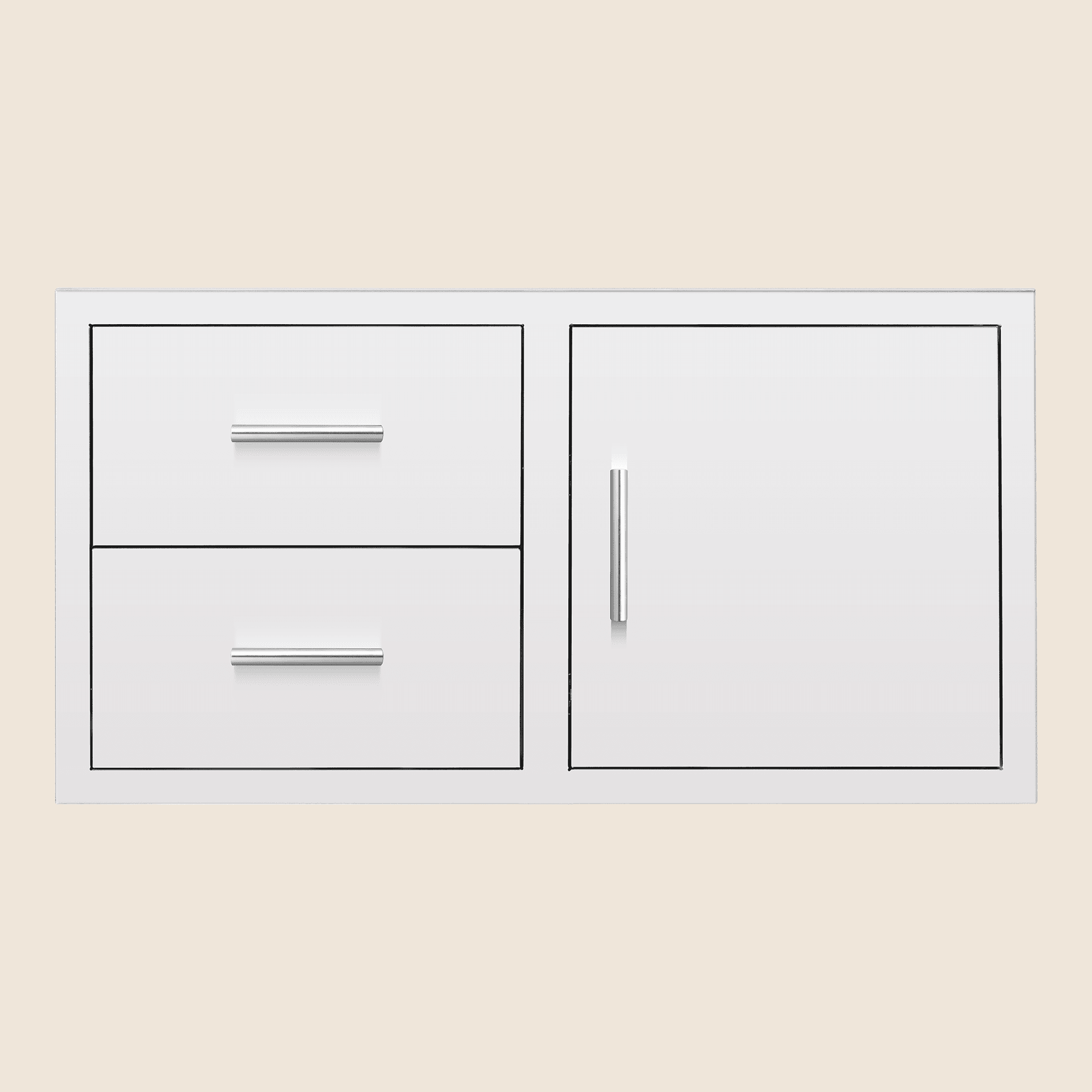 Summerset Grills 42-Inch Stainless Steel Right-Hinged Access Door & Double Drawer Combo thumbnail 1
