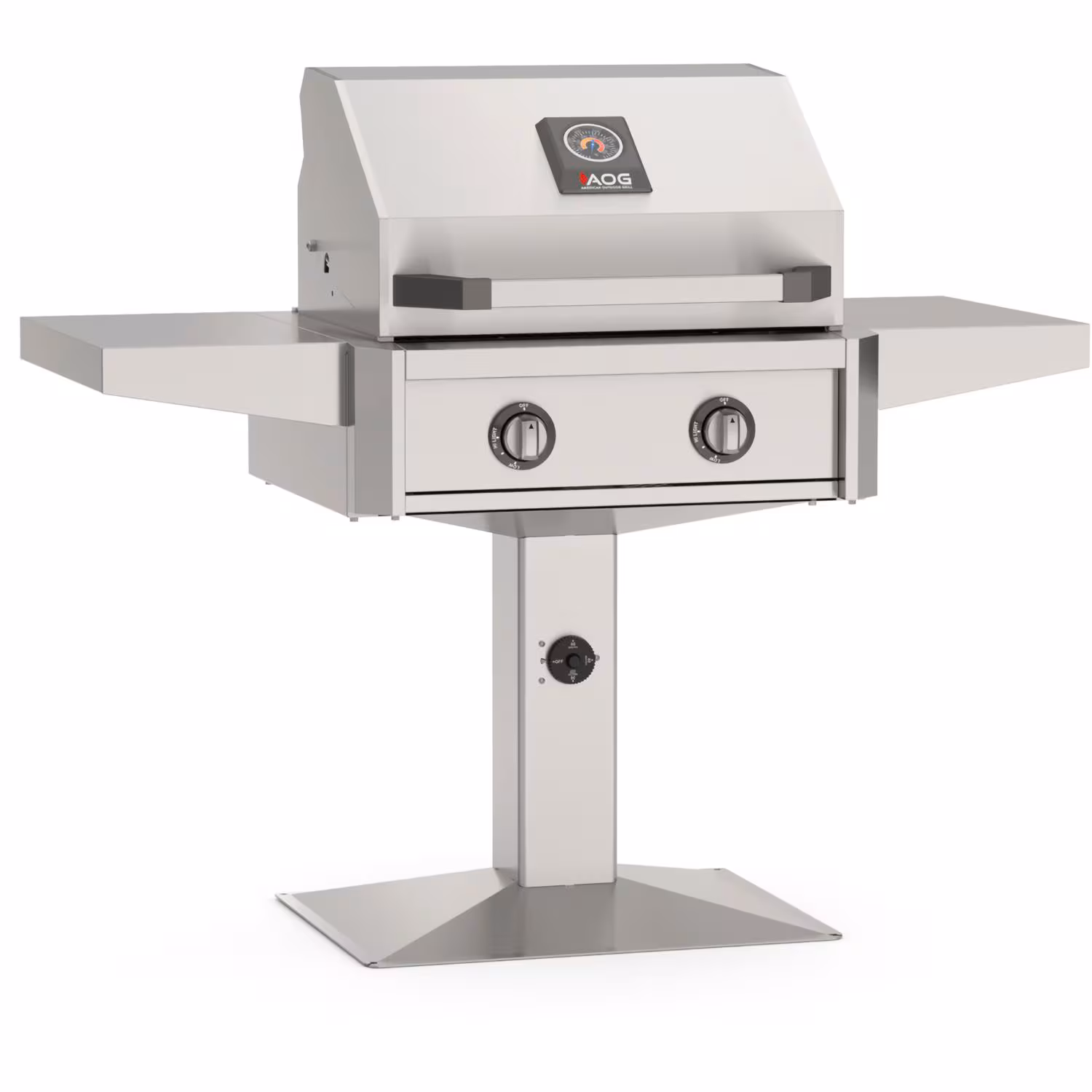 American Outdoor Grill T-Series 24-in 2-Burner Gas Grill on Accessible Patio Post Base