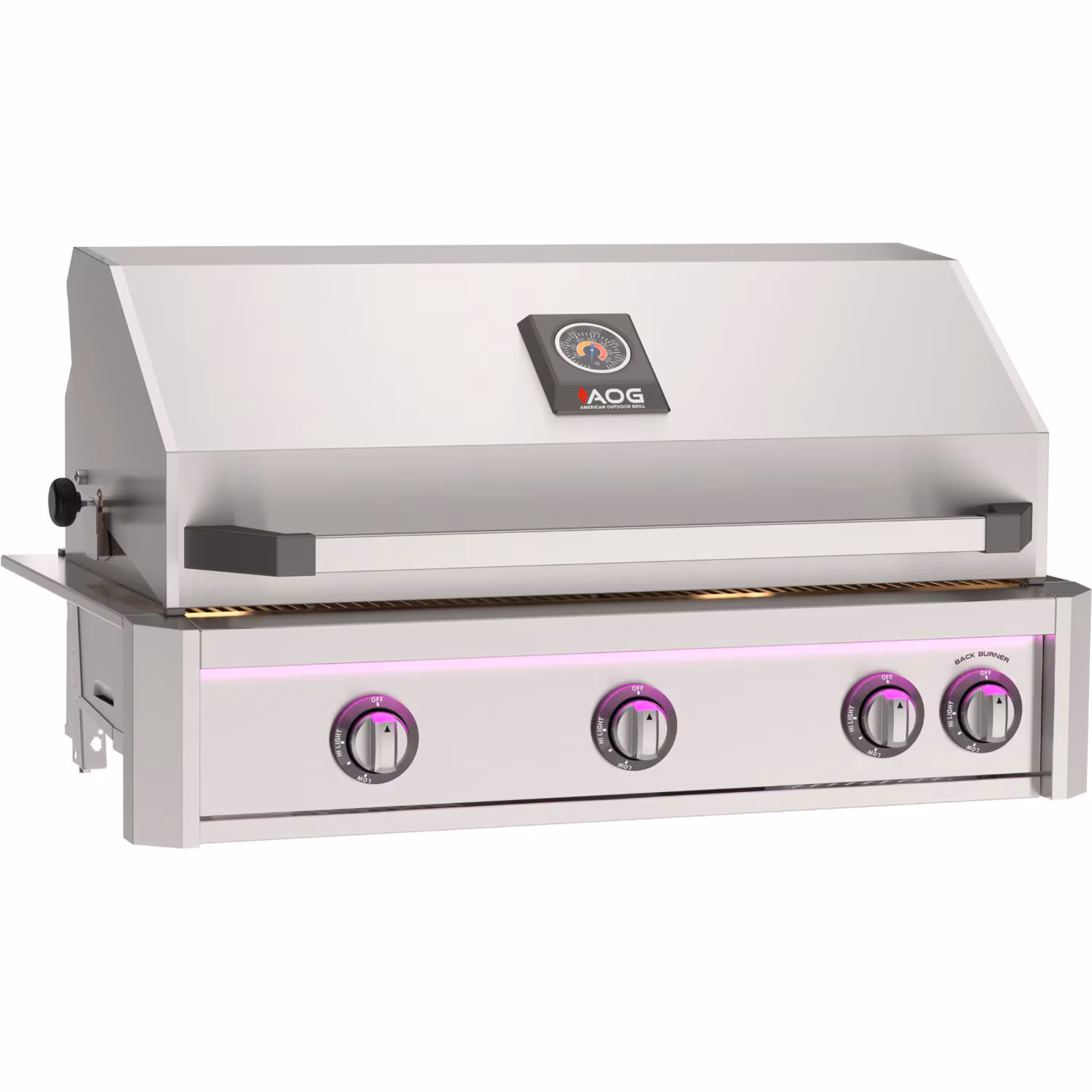 American Outdoor Grill 36-in 4-Burner L-Series Built-In Gas Grill with Lights and Rotisserie
