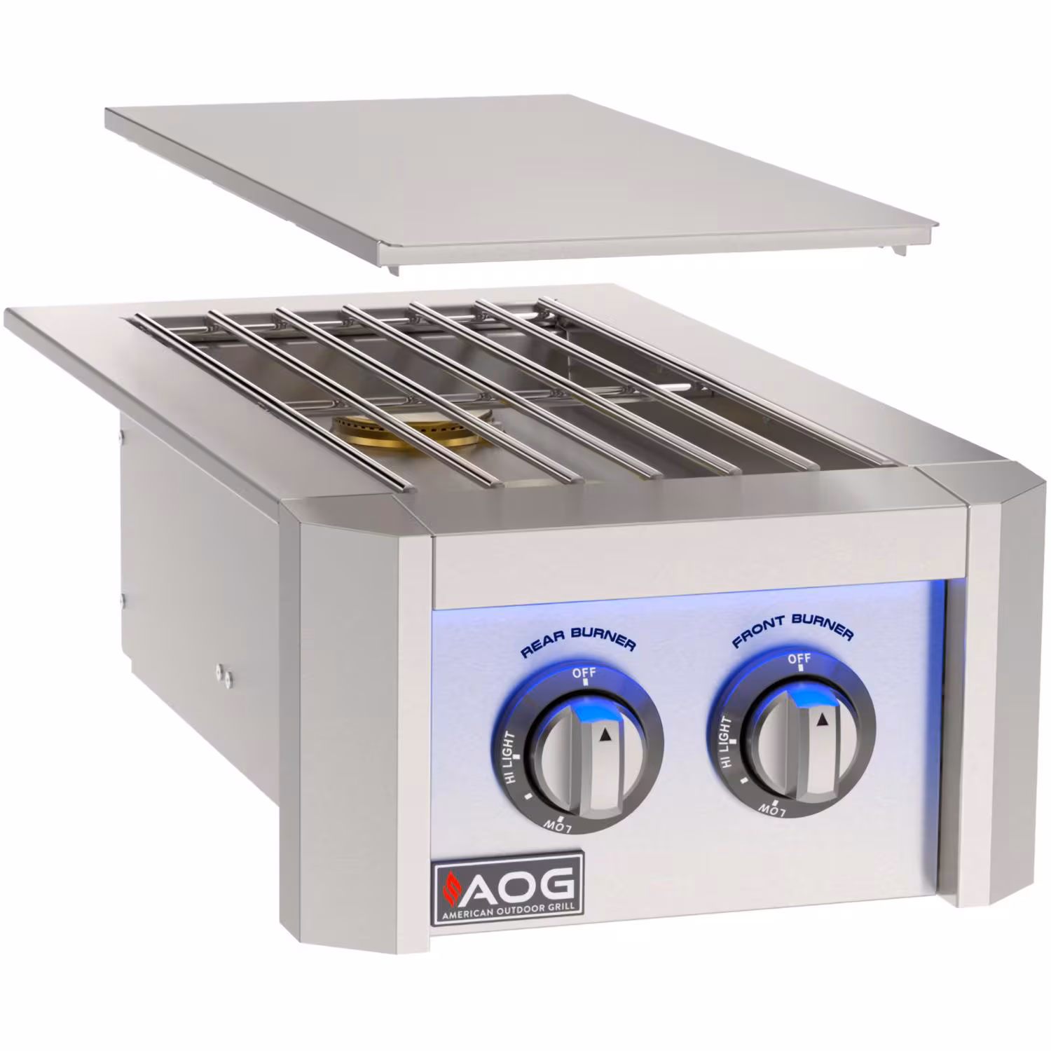 American Outdoor Grill L-Series Gas Double Side Burner with Lights
