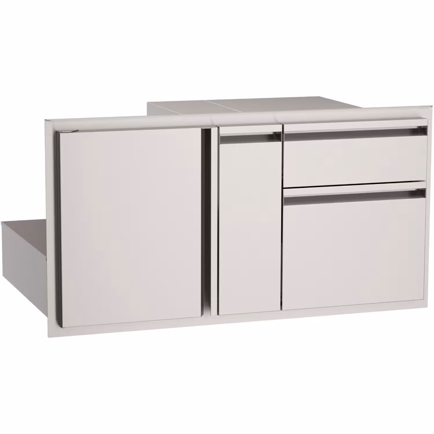 American Outdoor Grill 36-in Stainless Steel Access Door & Double Drawer Combo with Platter Storage thumbnail 1