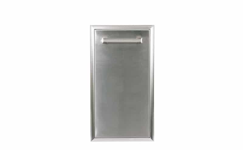 Coyote 14-Inch Roll-Out Stainless Steel Trash Bin