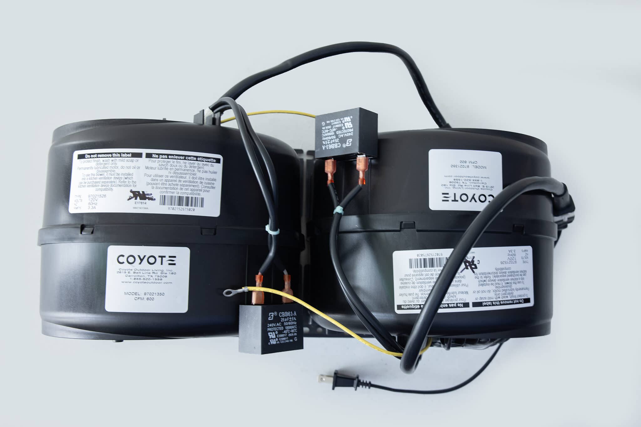 Coyote 1200 CFM Internal Blower Motor for Vent Hoods and Inserts thumbnail 5