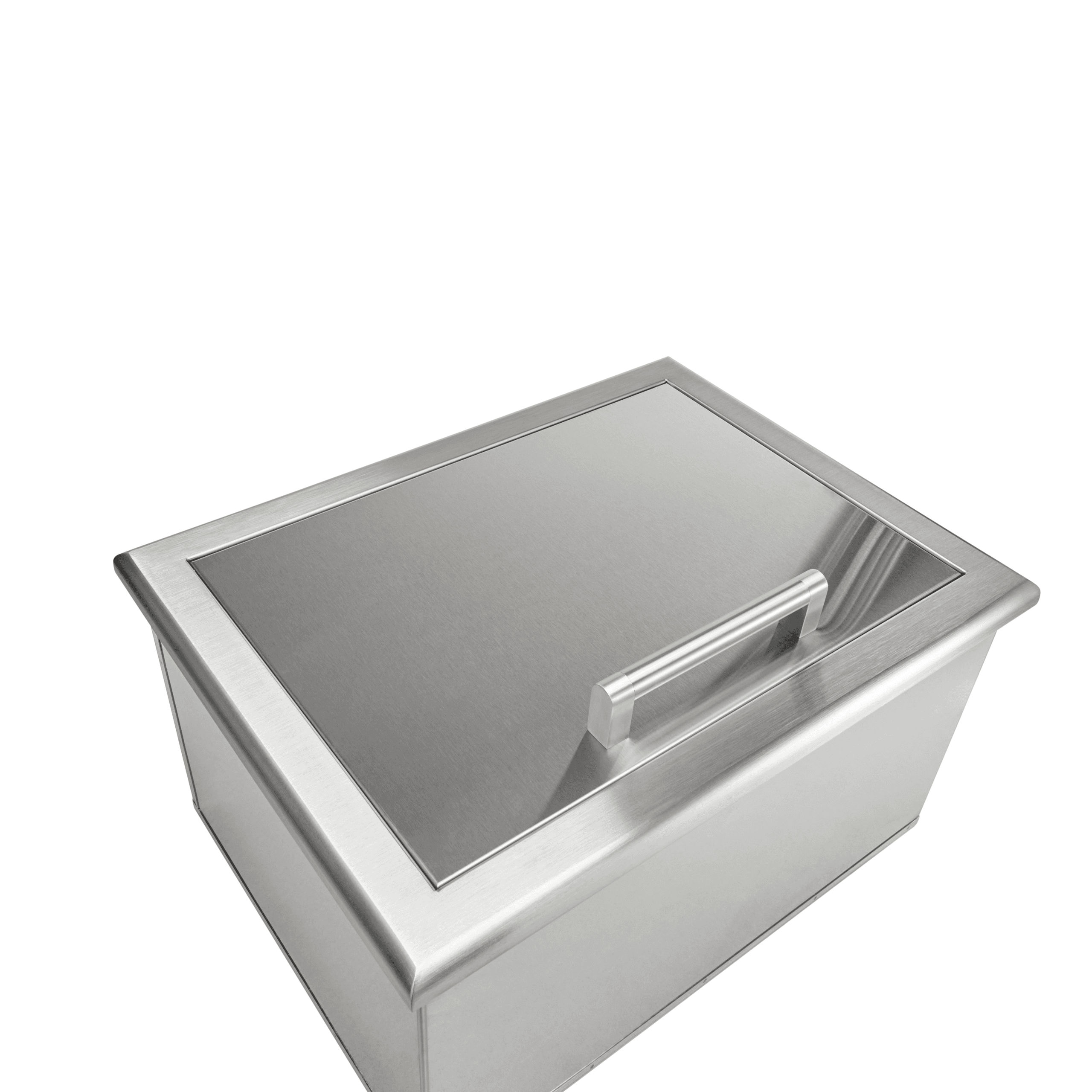 Coyote 25-Inch Stainless Steel Drop-In Ice Bin Cooler with Hinged Lid thumbnail 2